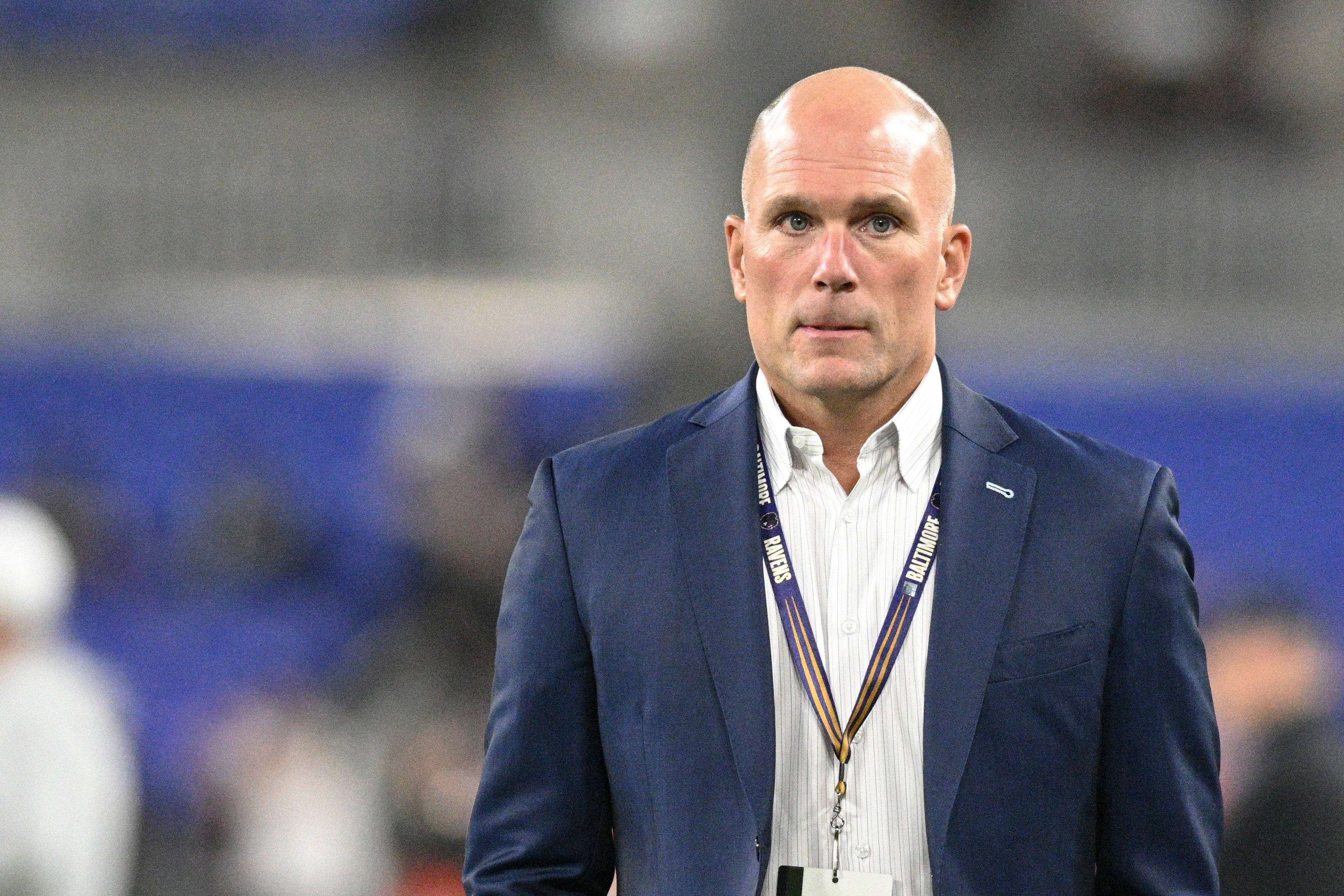 Ravens general manager Eric DeCosta