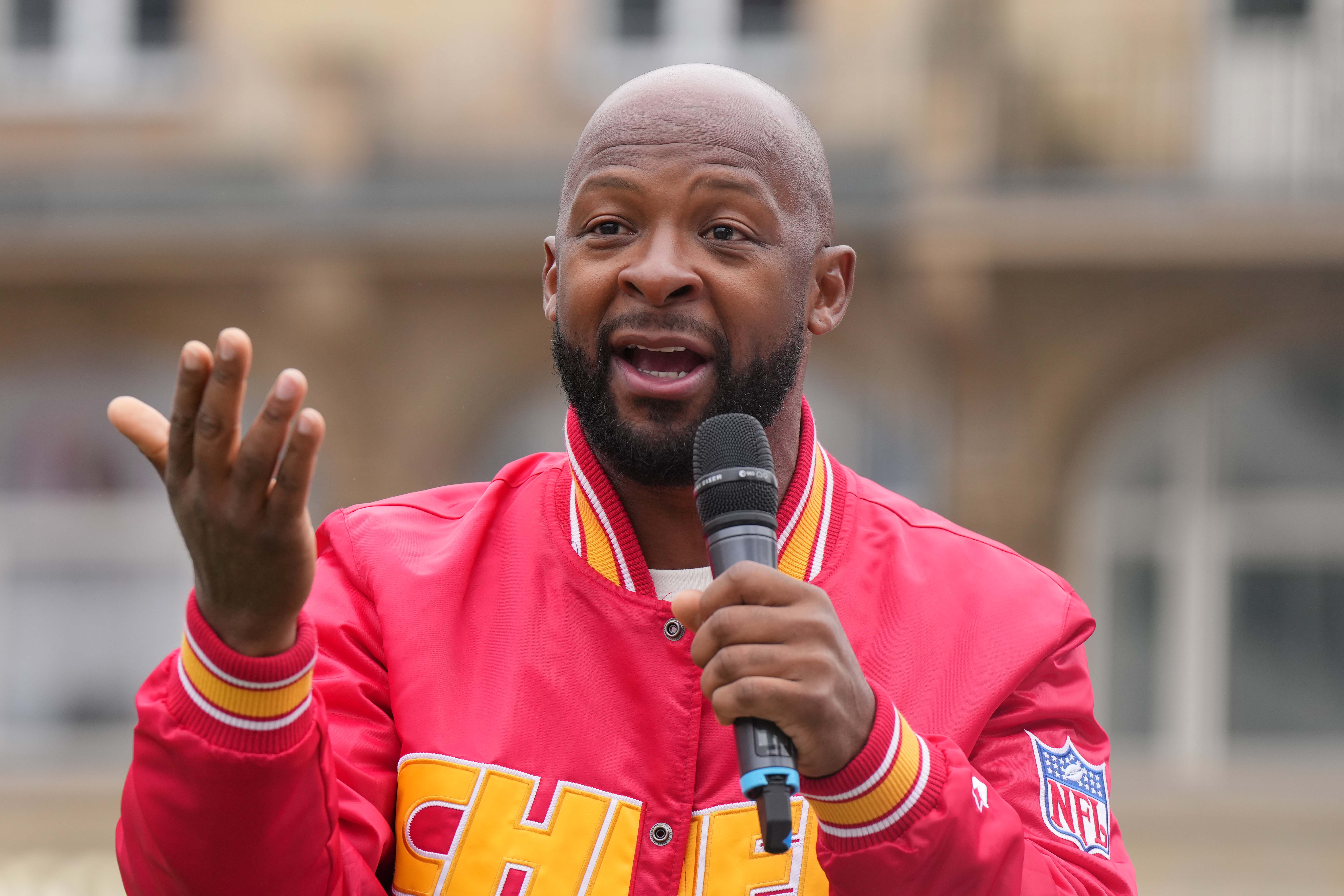 Nov 4, 2023; Frankfurt, Germany; Kansas City Chiefs former wide receiver Dante Hall at the NFL Frankfurt Experience.