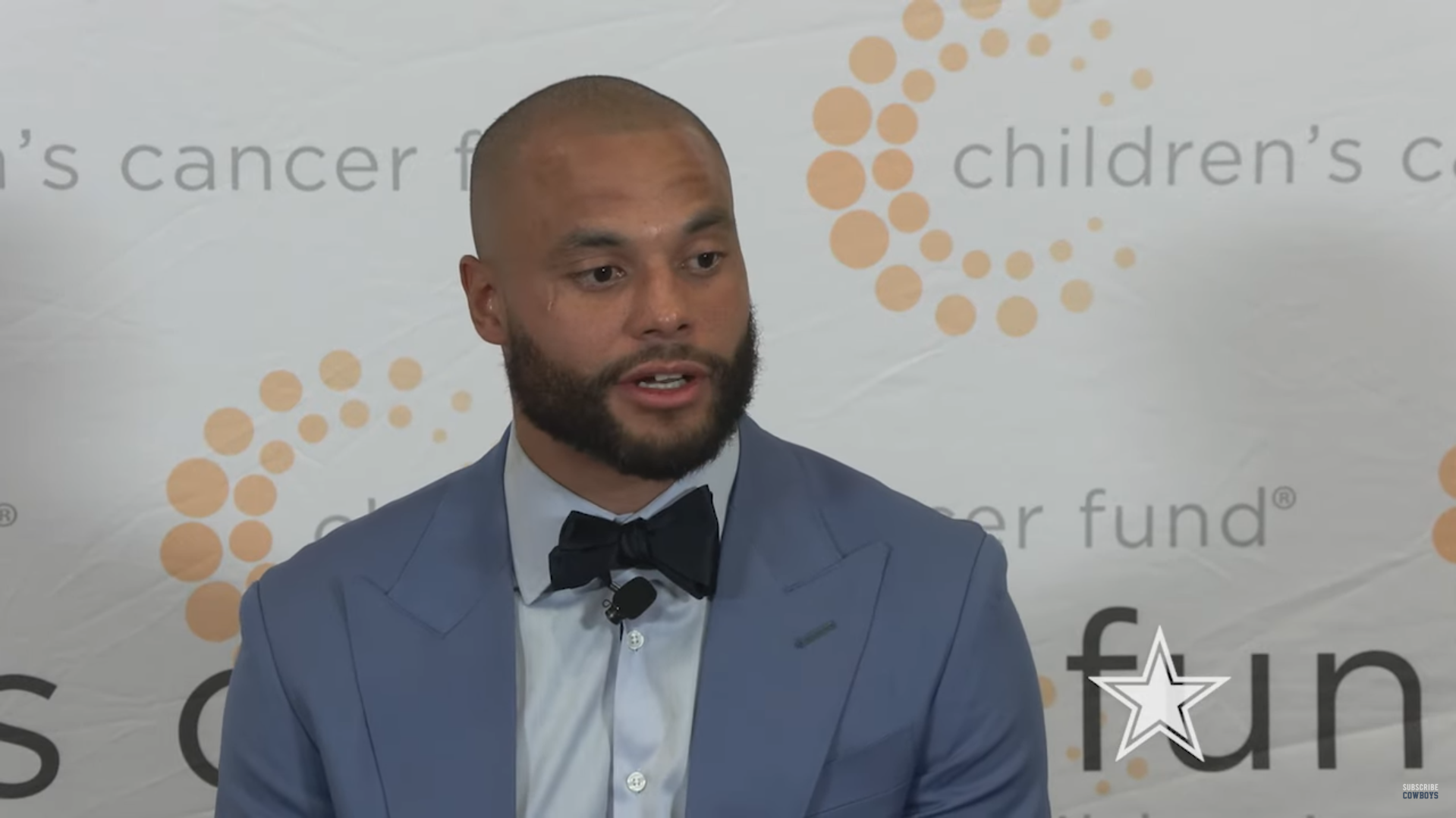 Dallas Cowboys quarterback Dak Prescott left no doubts about where he is weight wise.