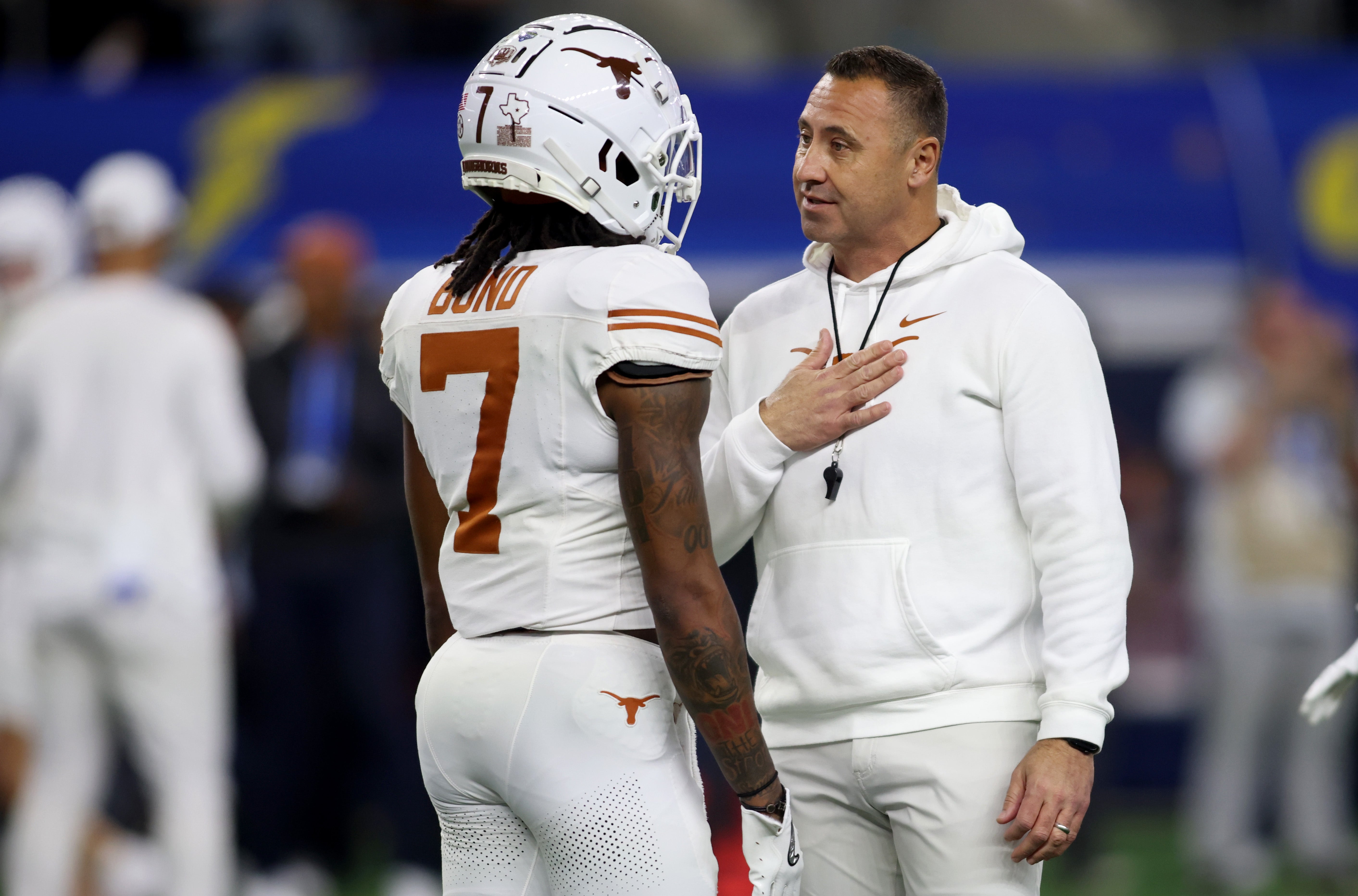 Isaiah Bond, WR Texas gets some coaching up from Longhorns head coach Steve Sarkisian