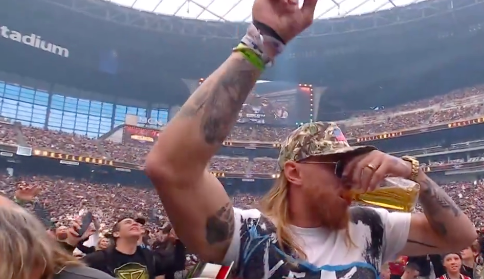 George Kittle at WrestleMania 41