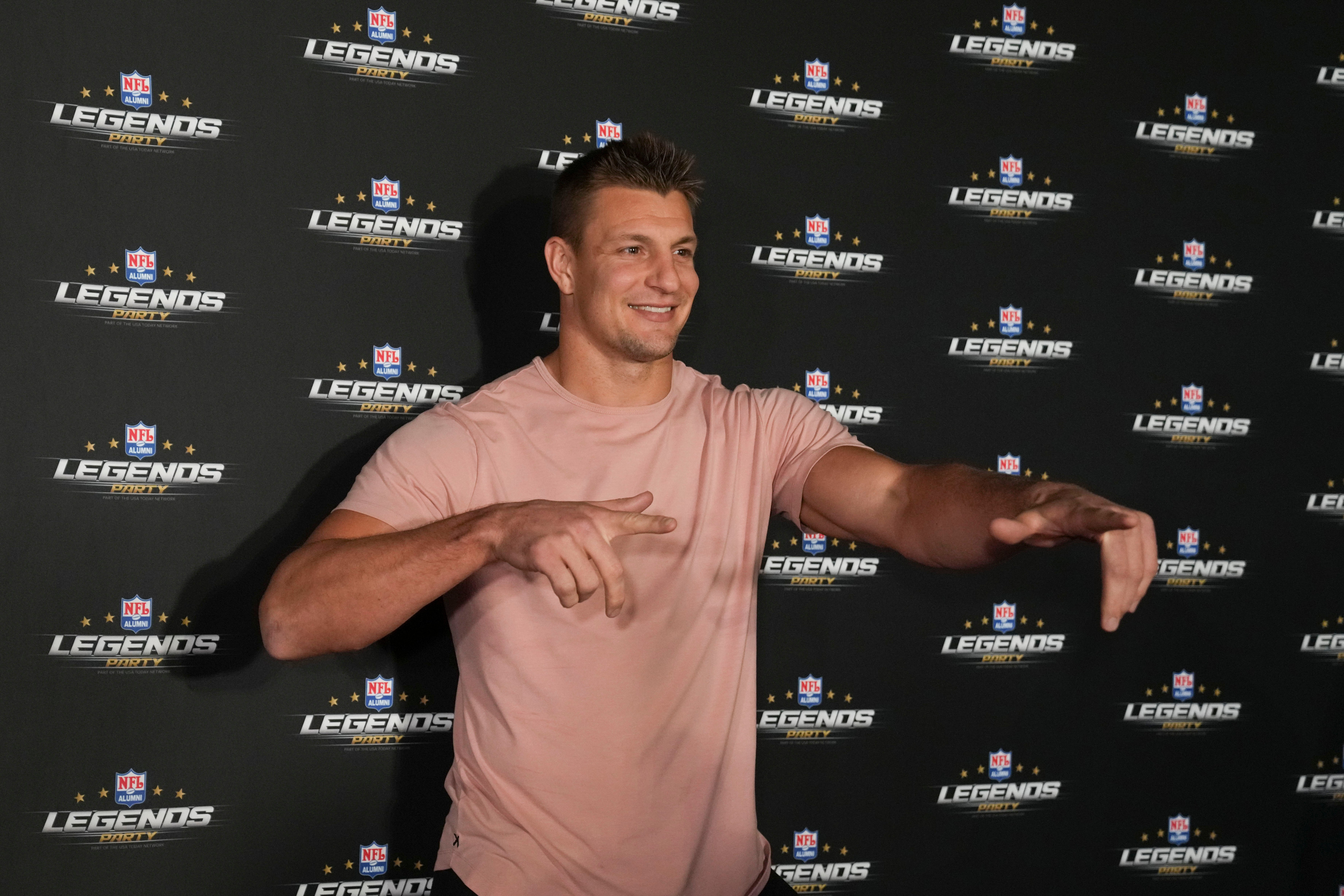 Rob Gronkowski during the NFL Alumni Legends Party Presented by USA TODAY NETWORK Ventures at Avalon Hollywood.