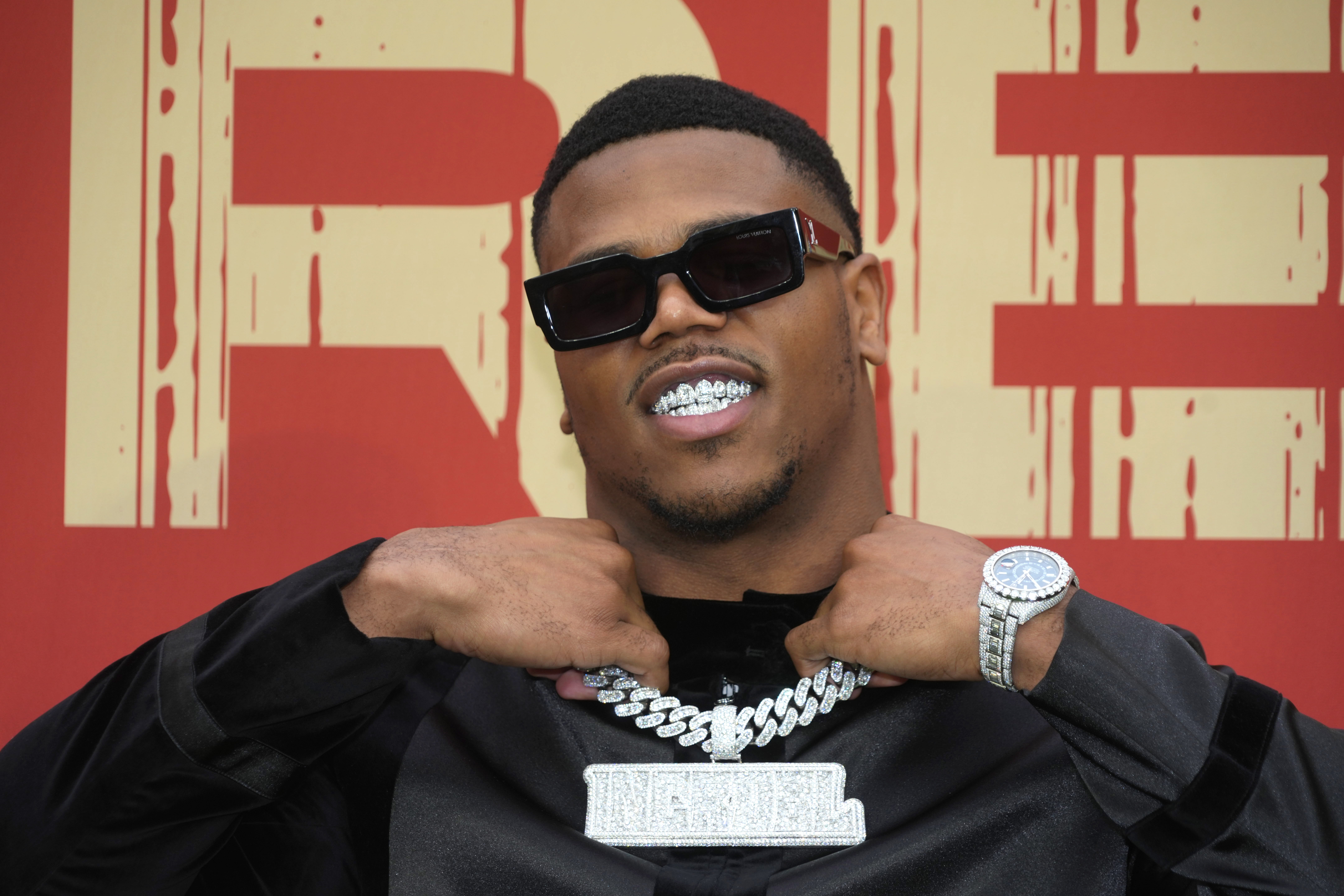 Apr 24, 2025; Green Bay, WI, USA; Penn State Nittany Lions defensive end Abdul Carter on the red carpet before the 2025 NFL Draft at Lambeau Field.