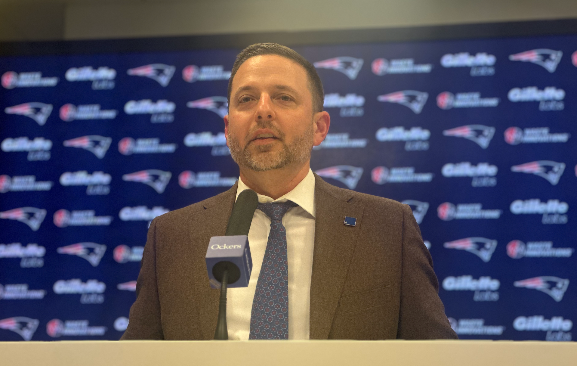 Patriots executive vice president of football operations Eliot Wolf