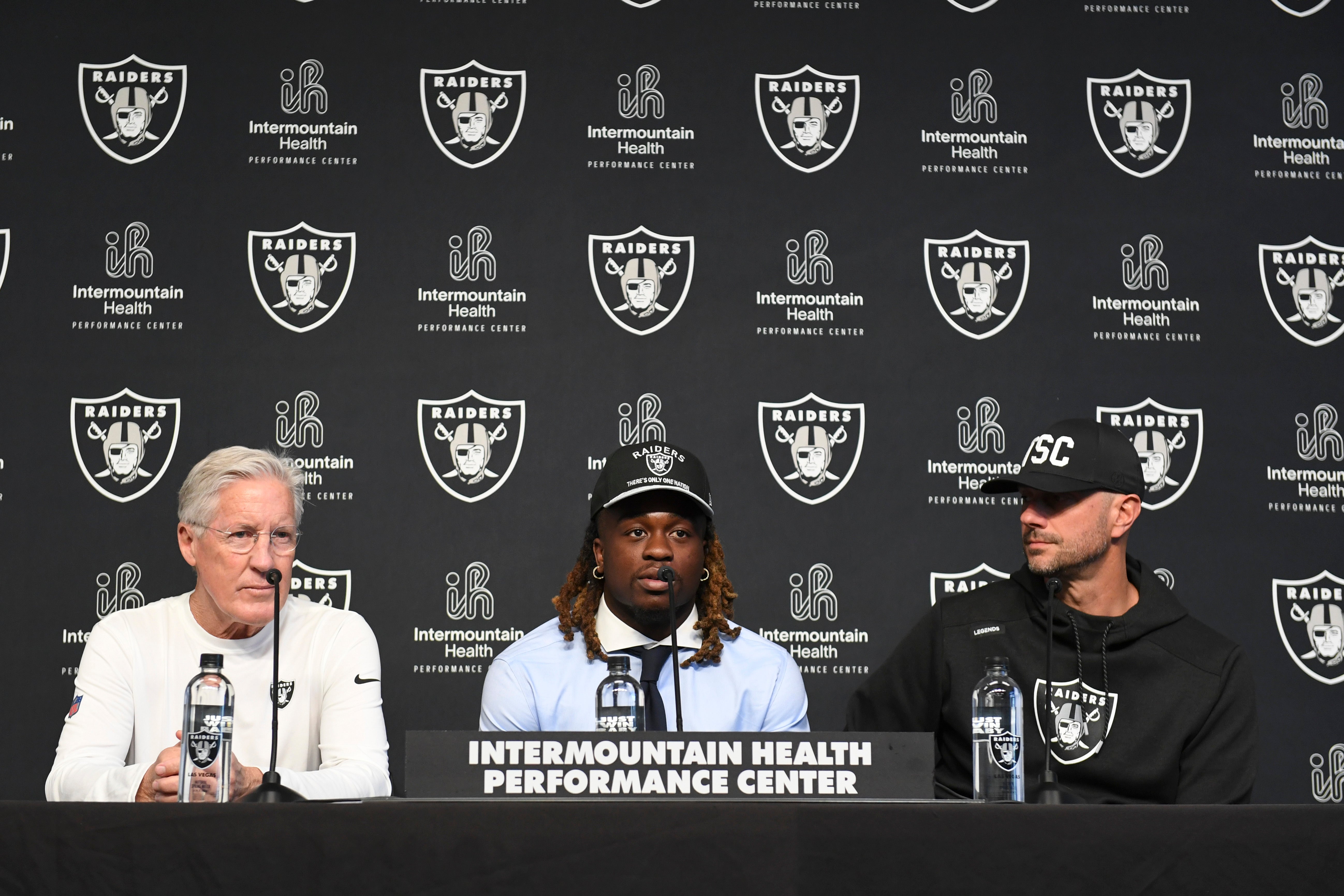 Las Vegas Raiders Ashton Jeanty Pete Carroll John Spytek