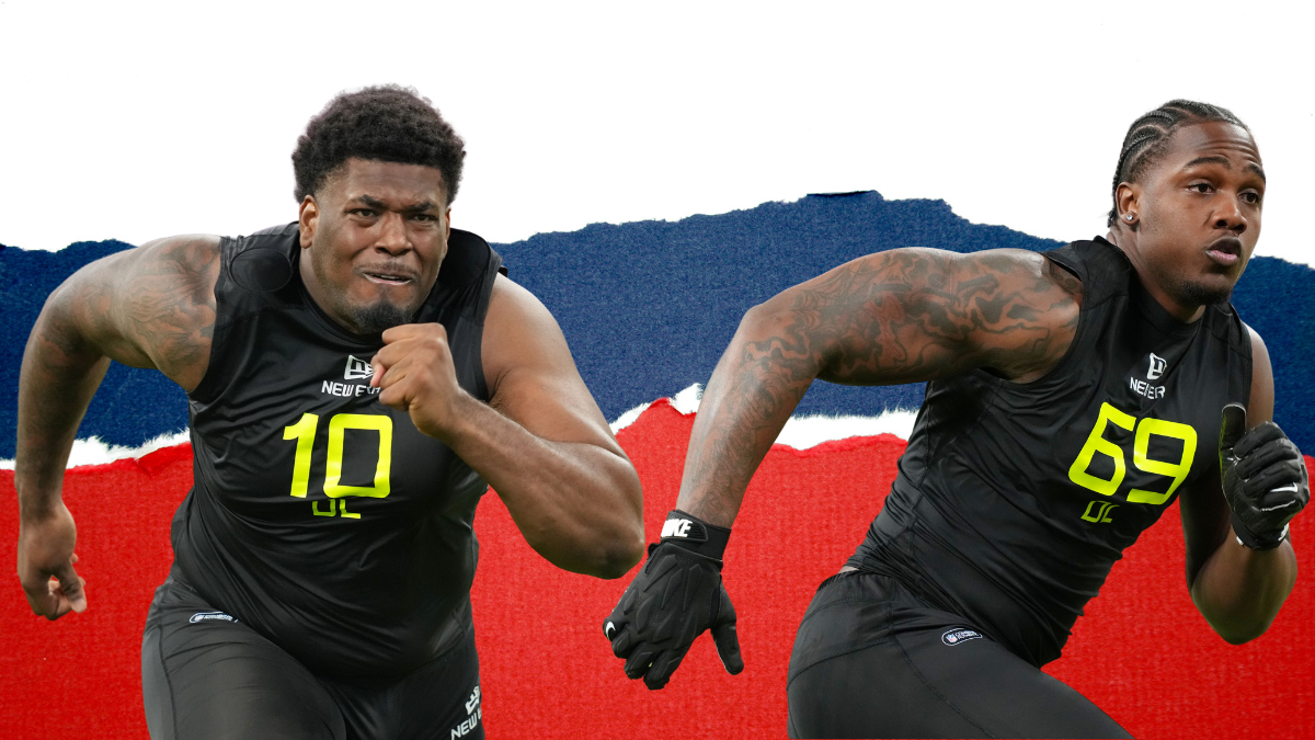 Florida State DT Joshua Farmer and LSU Edge Bradyn Swinson