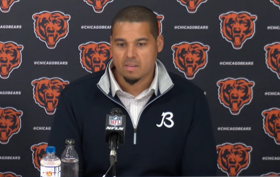 Ryan Poles addresses the media following the 2025 NFL Draft.