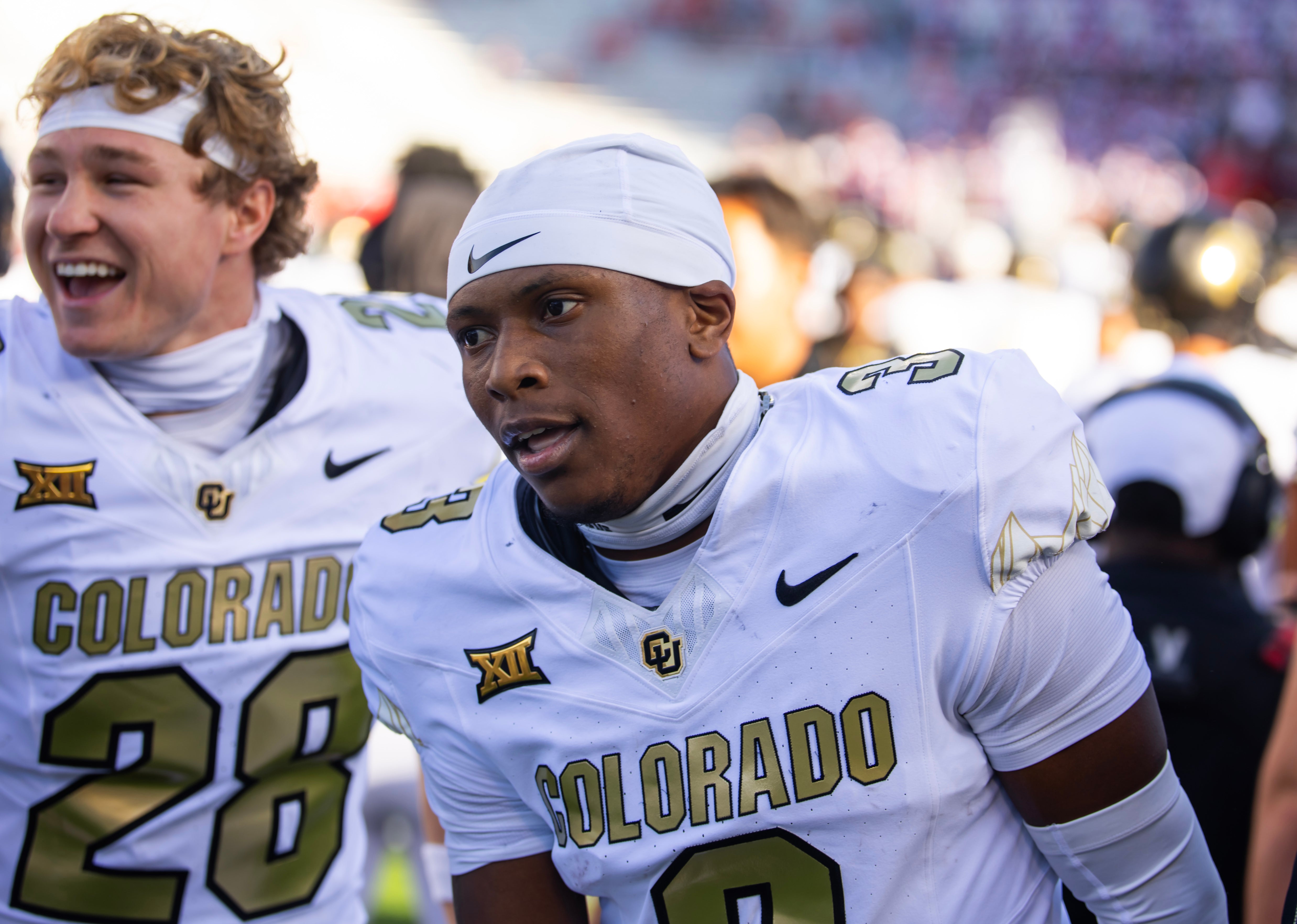 Oct 19, 2024; Tucson, Arizona, USA; Colorado Buffalos cornerback Colton Hood (3) against the Arizona Wildcats at Arizona Stadium.