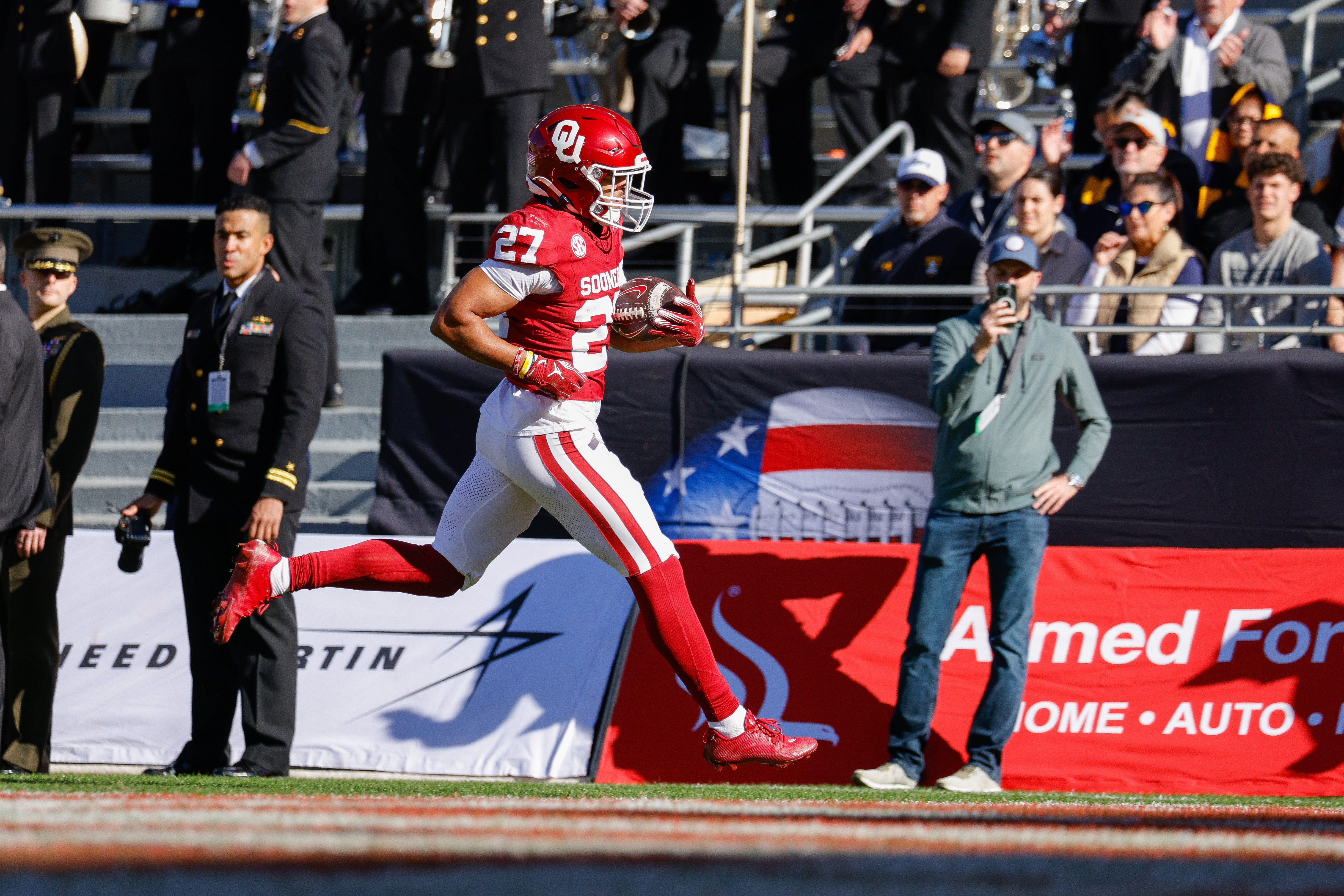 Oklahoma Sooners running back Gavin Sawchuk