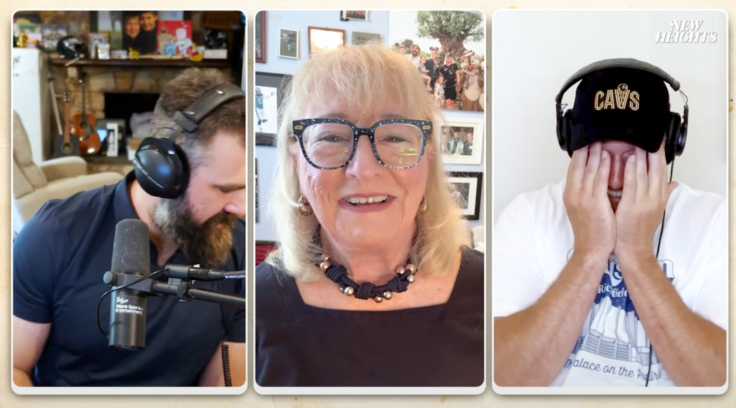 Donna Kelce joins Travis and Jason Kelce on the Mother's Day Episode of New Heights
