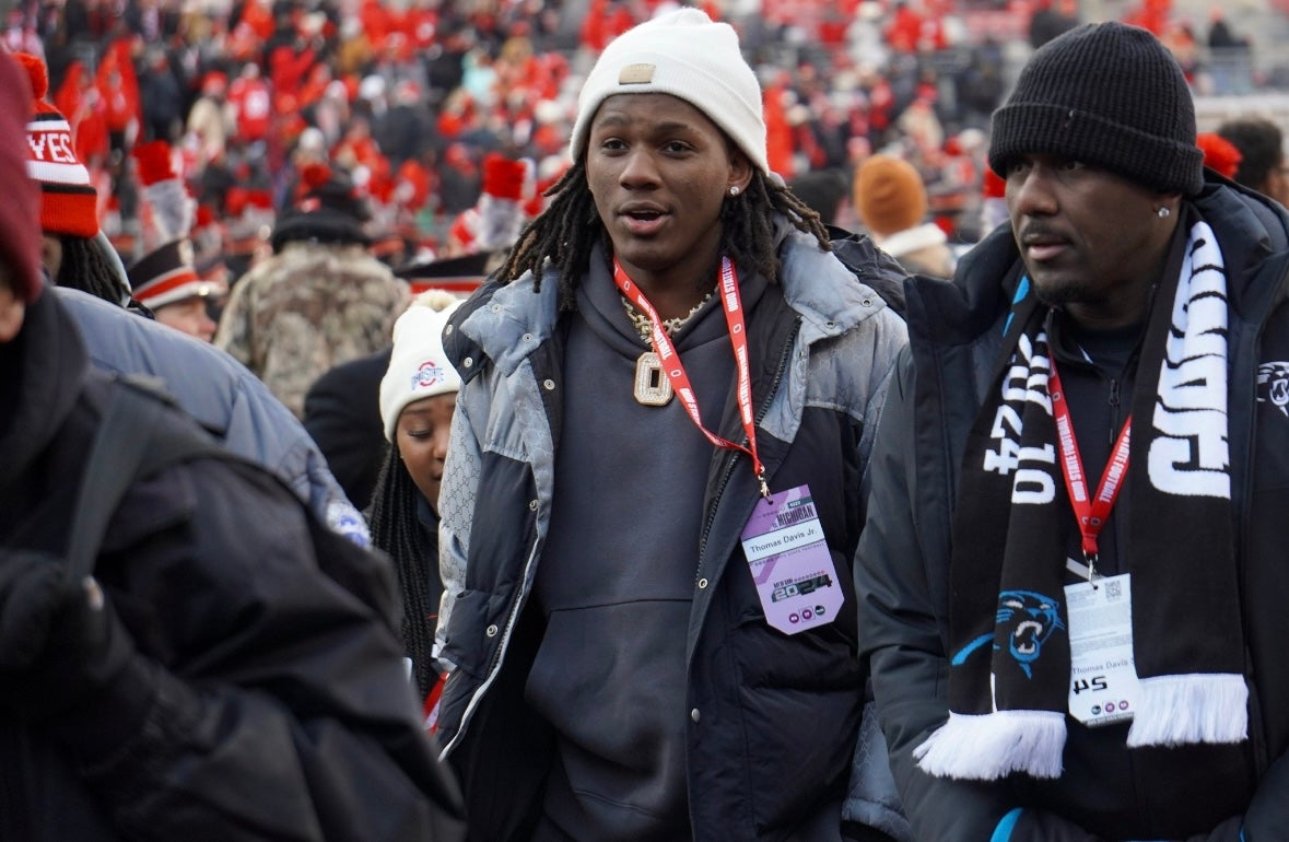 Thomas Davis Jr. was at Ohio Stadium to watch the Ohio State Buckeyes take on the Michigan Wolverines in an NCAA football game on Saturday Nov. 30, 2024.