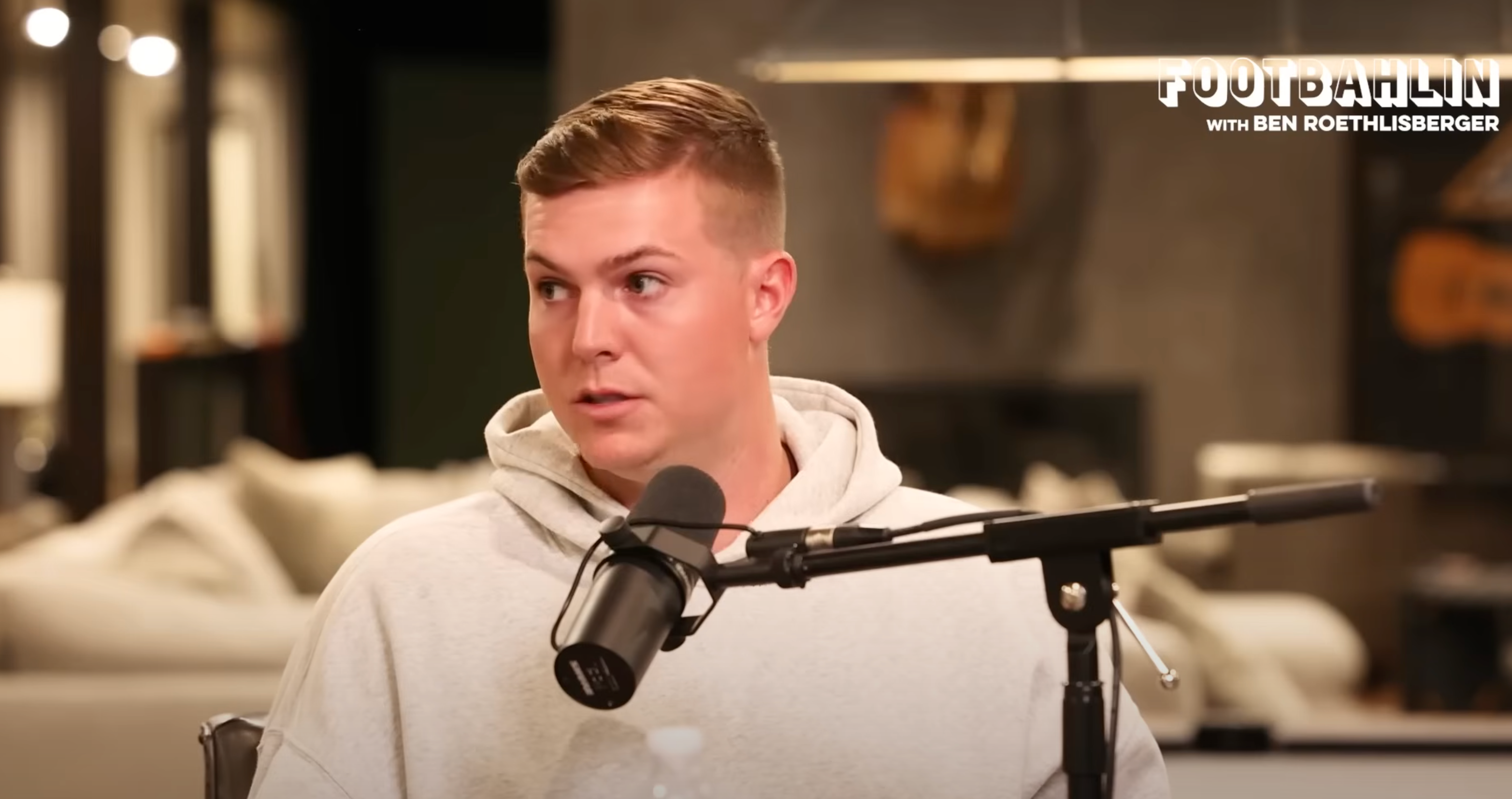 Pittsburgh Steelers rookie quarterback Will Howard makes an appearance on Footbahlin with Ben Roethlisberger