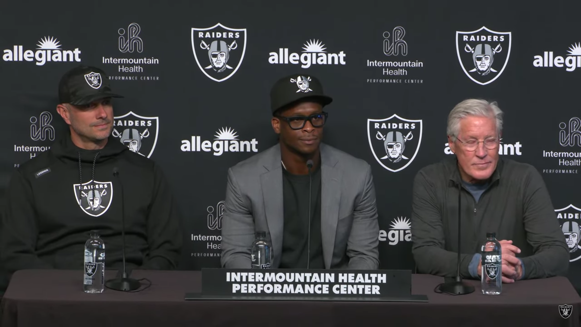 Las Vegas Raiders geno smith pete carroll john spytek