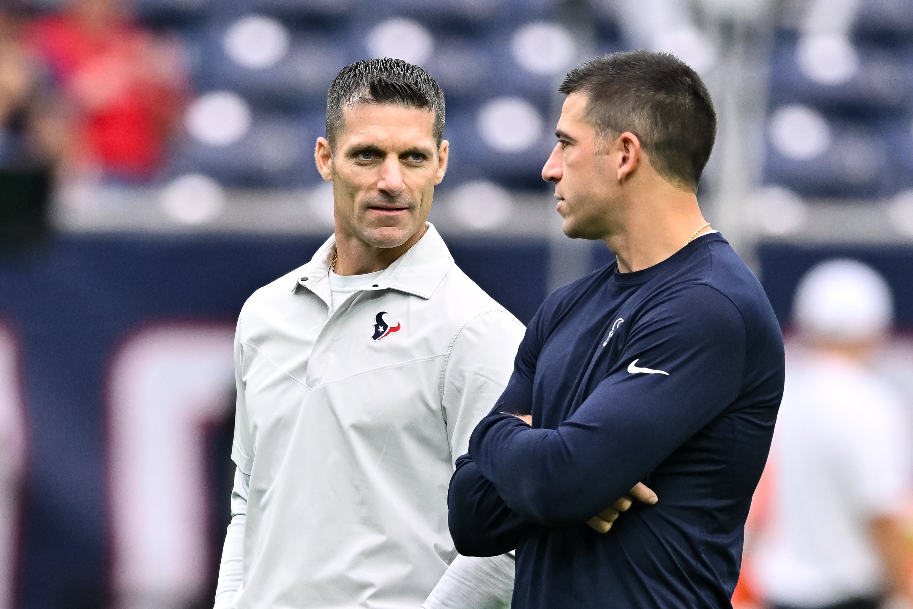 Houston Texans general manager Nick Caserio special teams coordinator Frank Ross