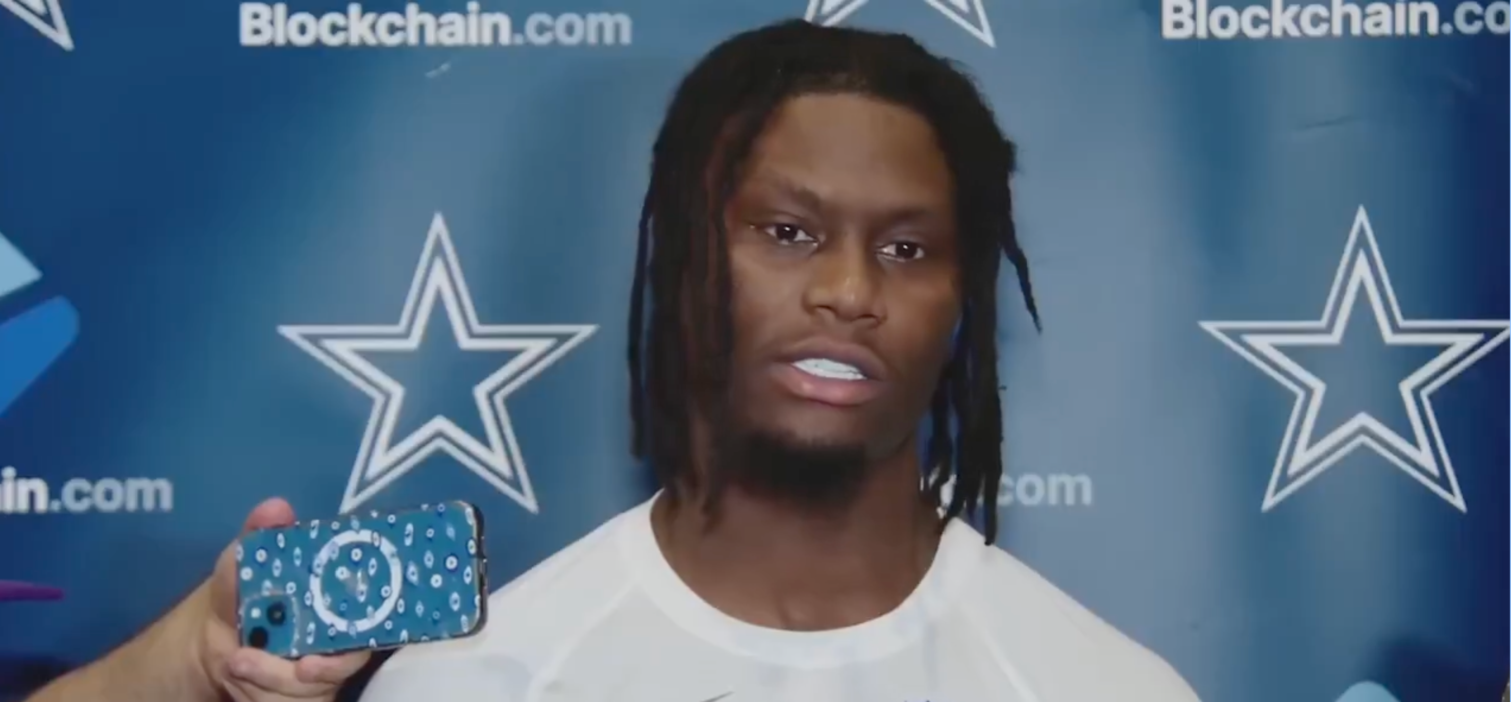 Former Pittsburgh Steelers WR George Pickens addresses the Dallas Cowboys media at 2025 OTAs, 5/20/25.