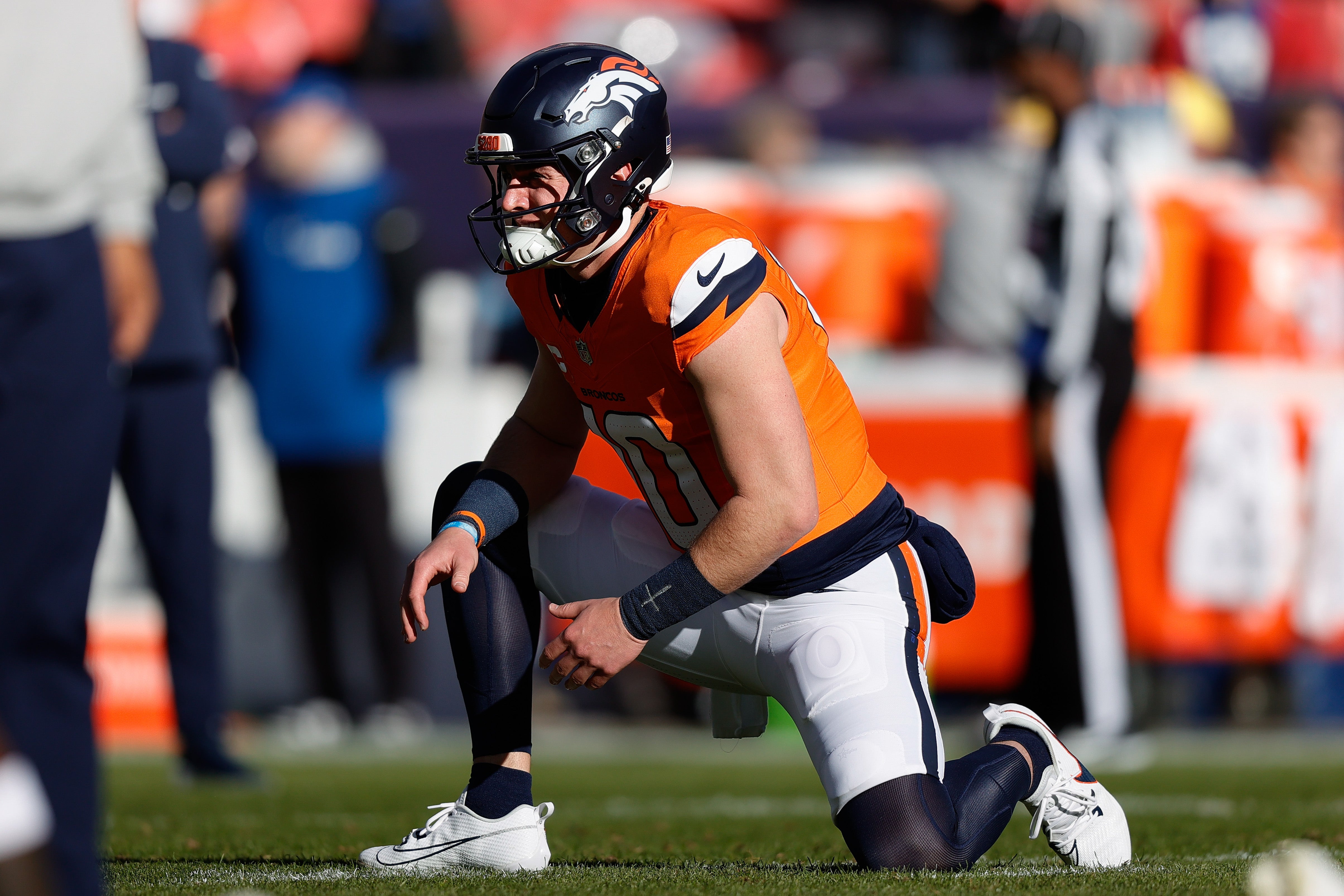 Denver Broncos quarterback Bo Nix