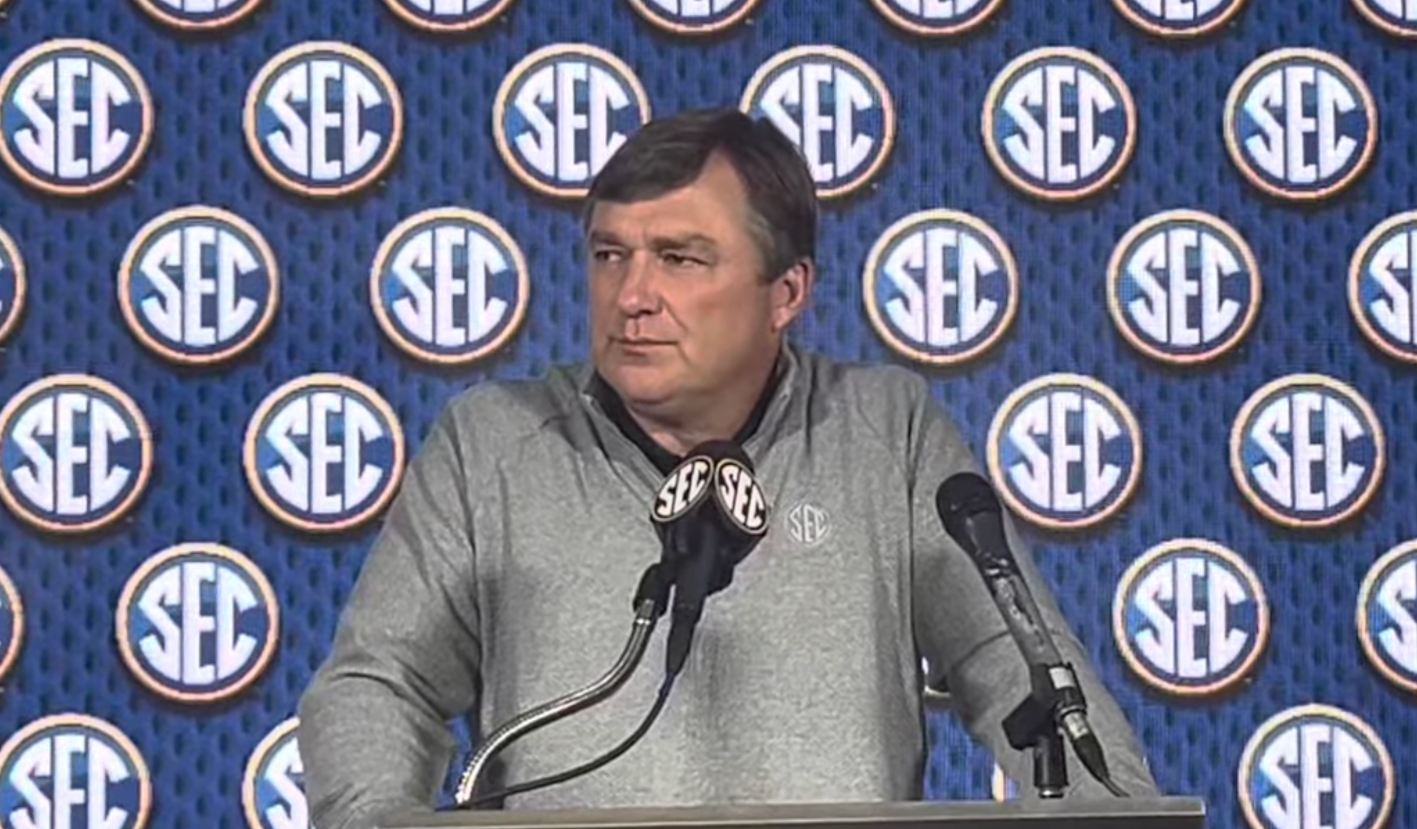 Kirby Smart. Georgia Bulldogs head football coach at the SEC Spring Meetings.