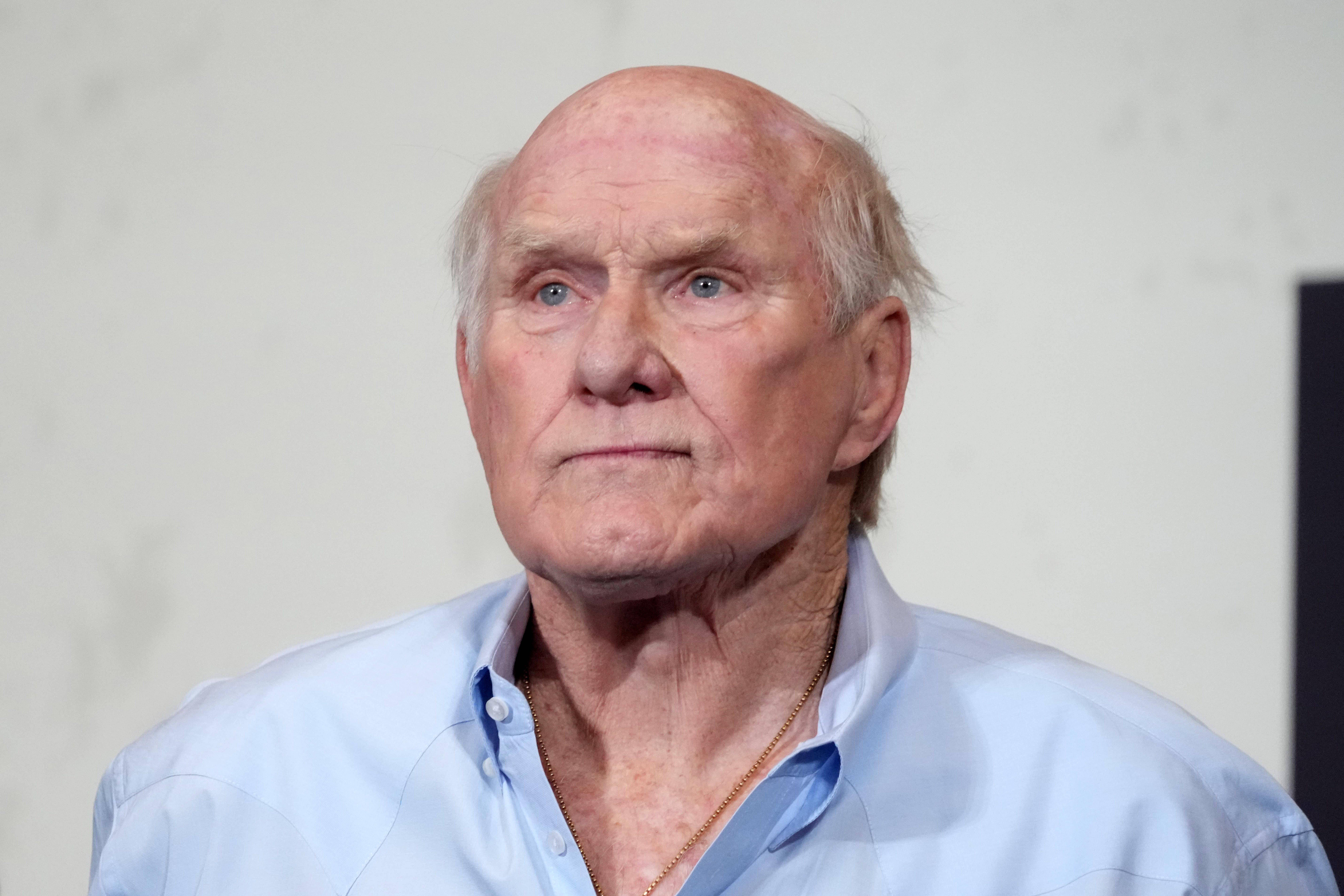 Feb 6, 2025; New Orleans, LA, USA; Terry Bradshaw at Fox Sports media day at Ernest N. Morial Convention Center. s