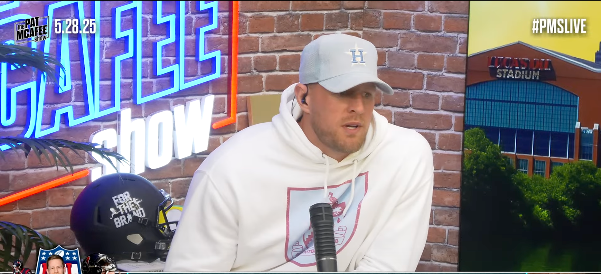 J.J. Watt addresses T.J. Watt's contract situation with the Pittsburgh Steelers live on The Pat McAfee Show, 5/28/25.