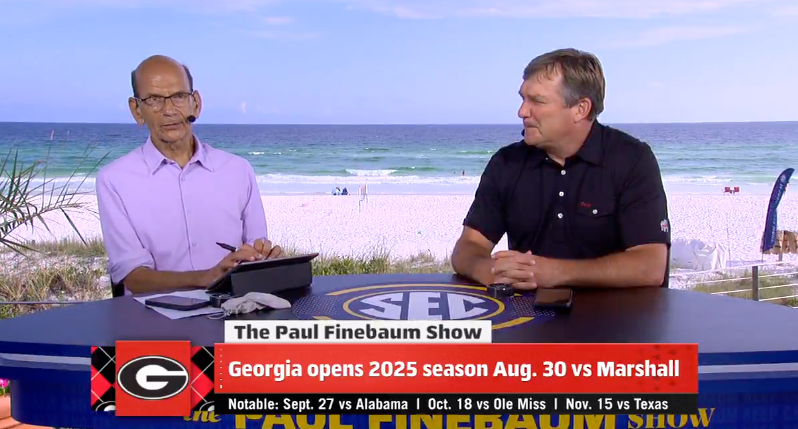 Kirby Smart talks Gunner Stockton on The Paul Finebaum Show
