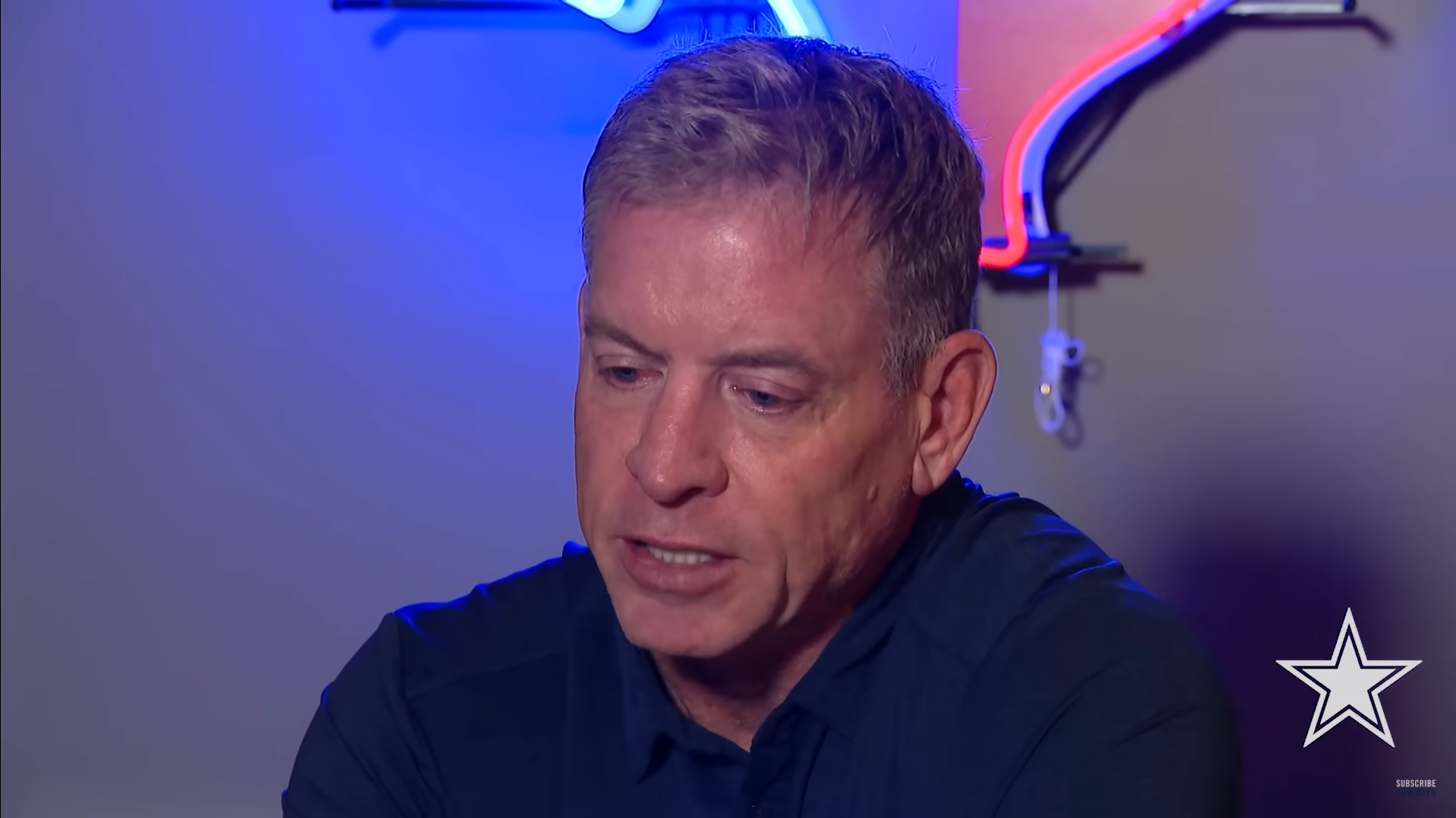 Dallas Cowboys QB Troy Aikman talks to reporters about Brian Schottenheimer.