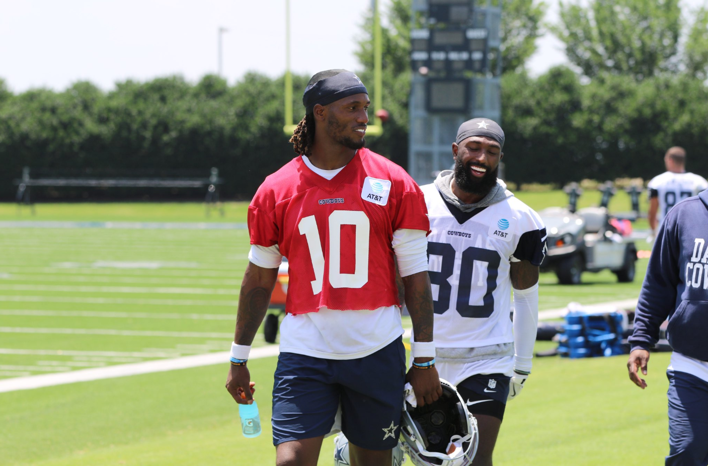 Dallas Cowboys QB Joe Milton at OTAs.
