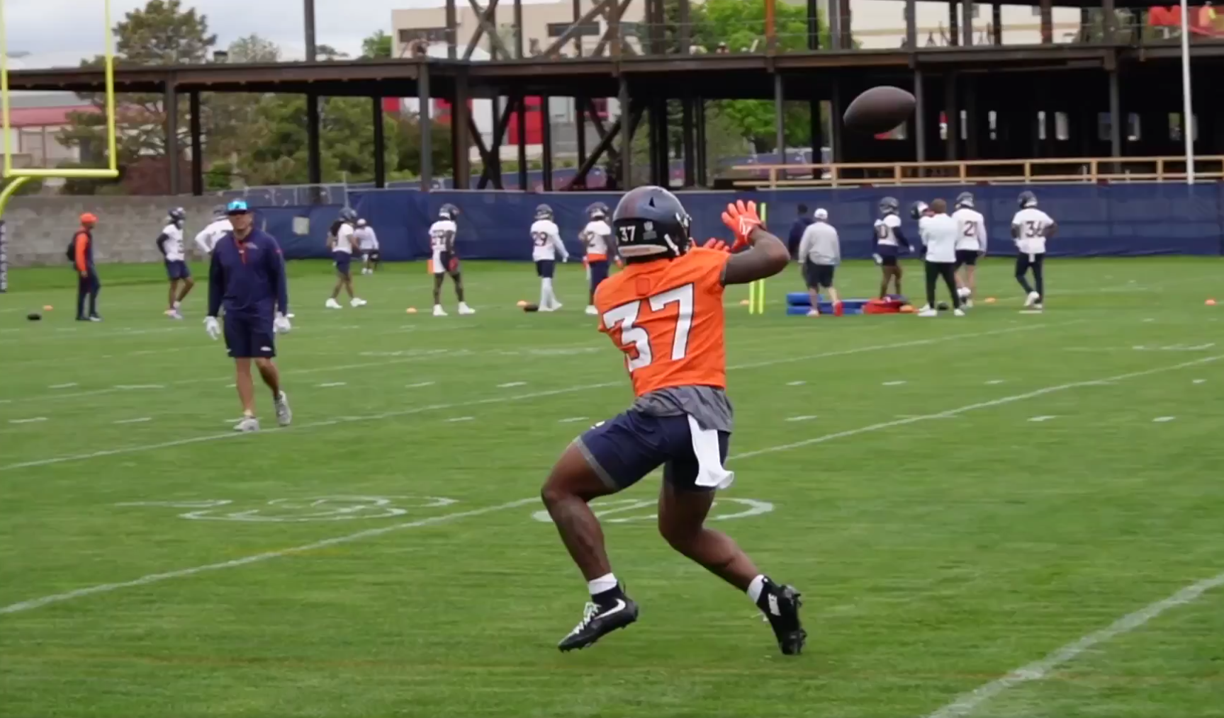 Denver Broncos running back R.J. Harvey