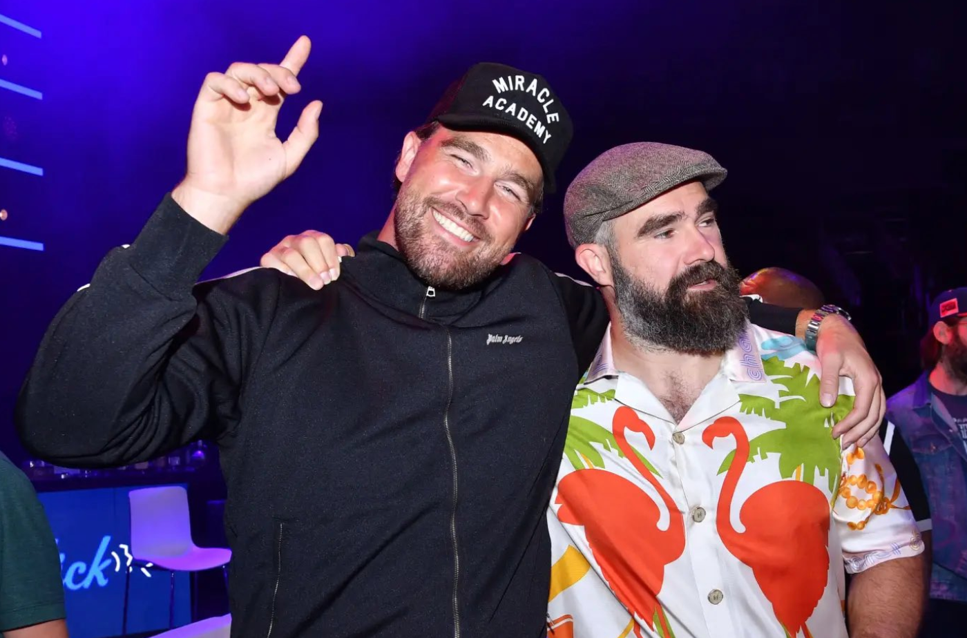 Jason and Travis Kelce at the Big Slick KC event