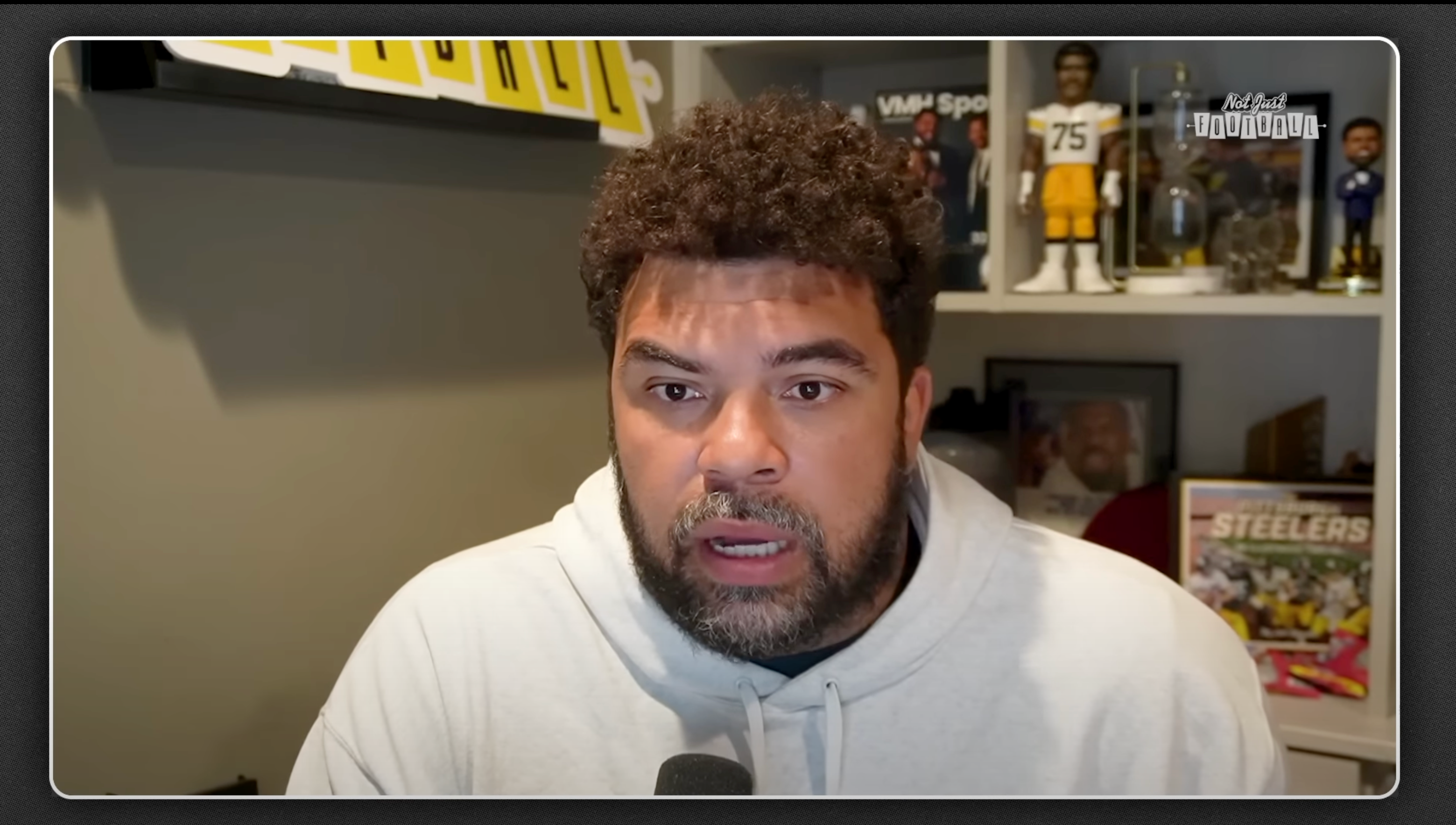 Pittsburgh Steelers DL Cam Heyward on his podcast, Not Just Football with Cam Heyward, 6/3/2025.