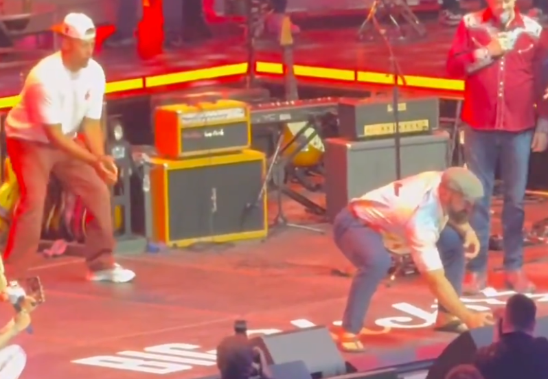 Jason Kelce and Patrick Mahomes at the Big Slick KC charity event.