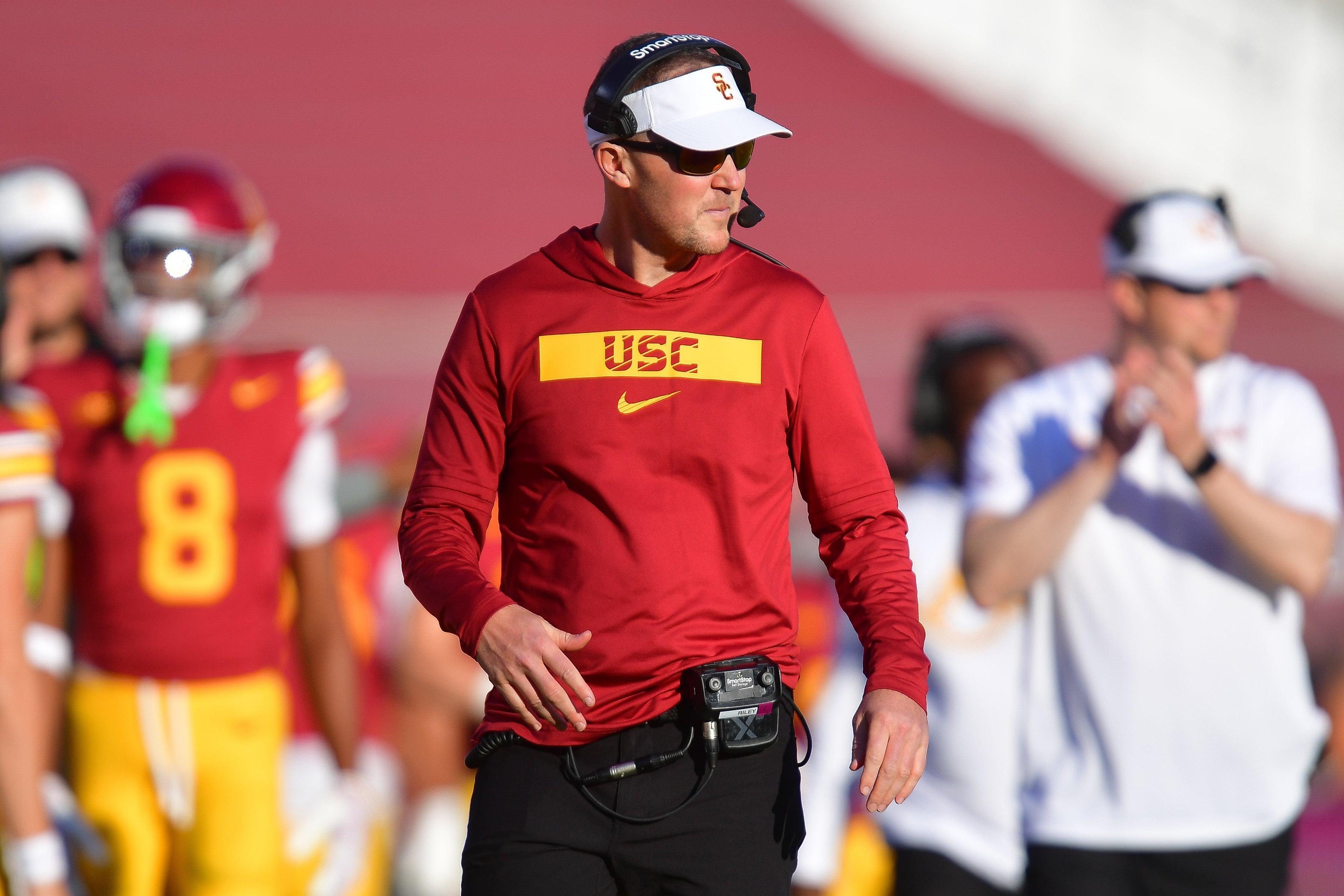 USC Trojans head coach Lincoln Riley