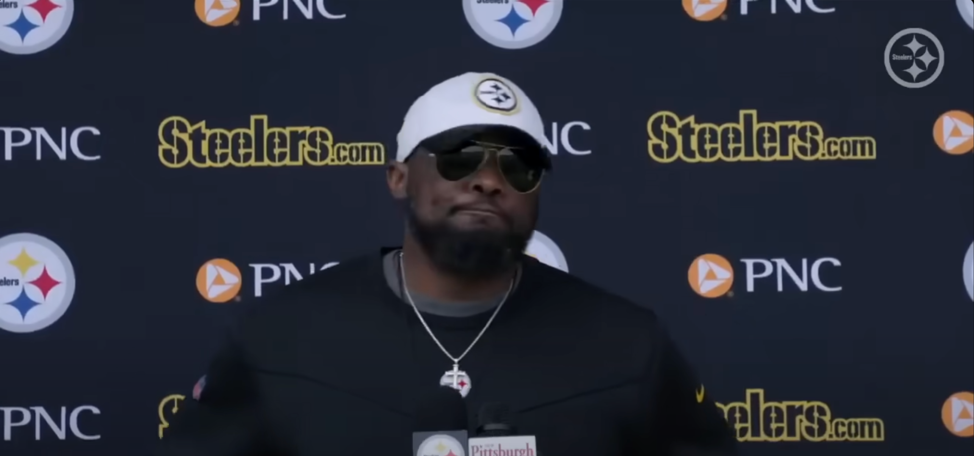 Pittsburgh Steelers head coach Mike Tomlin addresses the media following day one of mandatory minicamp, 6/10/25.