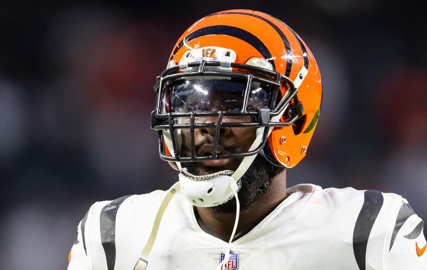 Nov 21, 2021; Paradise, Nevada, USA; Cincinnati Bengals linebacker Germaine Pratt (57) against the Las Vegas Raiders at Allegiant Stadium.