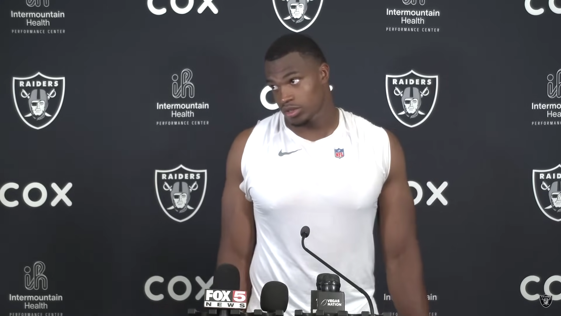 Las Vegas Raiders defensive end Tyree Wilson