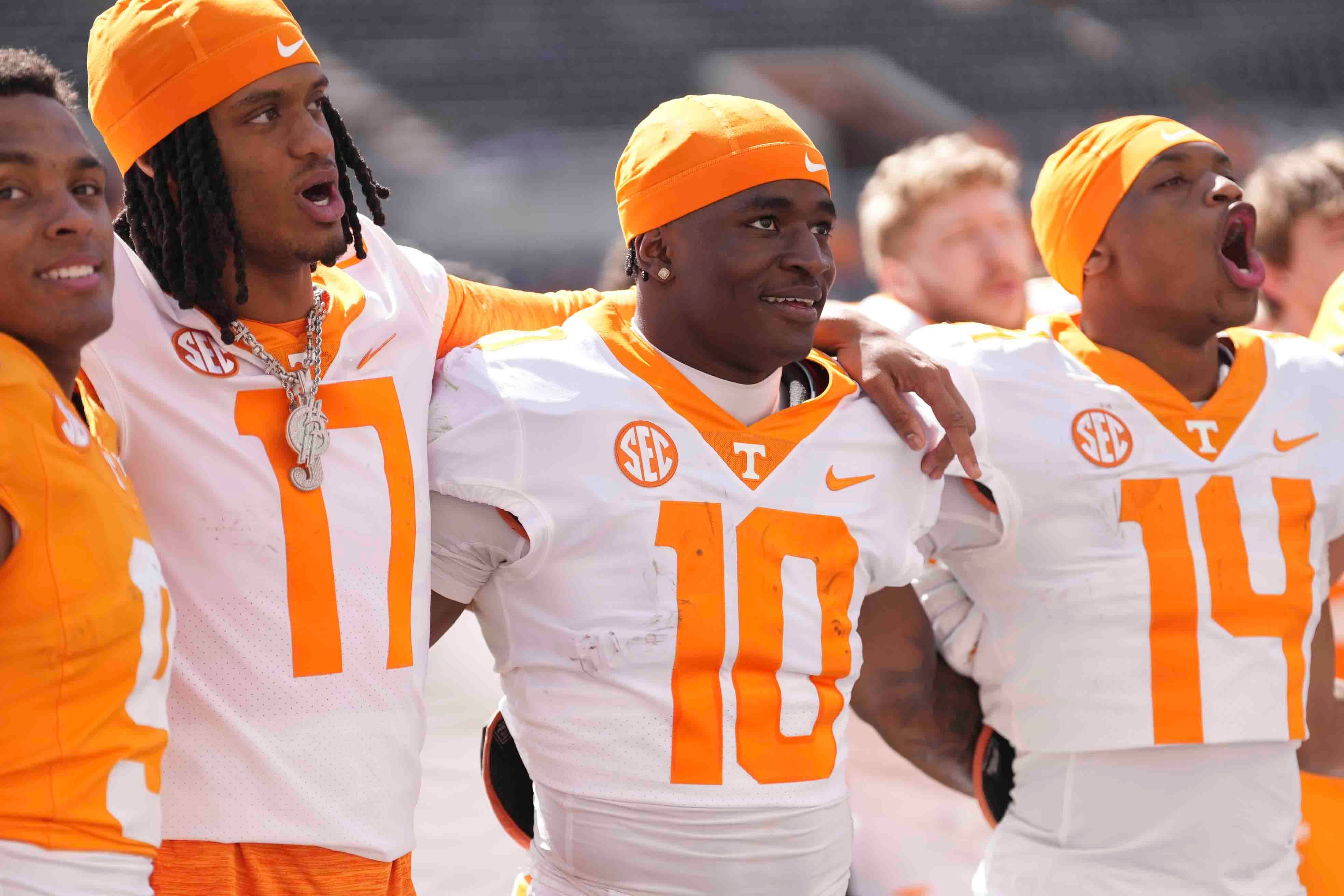 Tennessee head coach Josh Heupel during a college football game between Tennessee and UTEP at Neyland Stadium in Knoxville, Tenn., Saturday, Nov. 23, 2024.