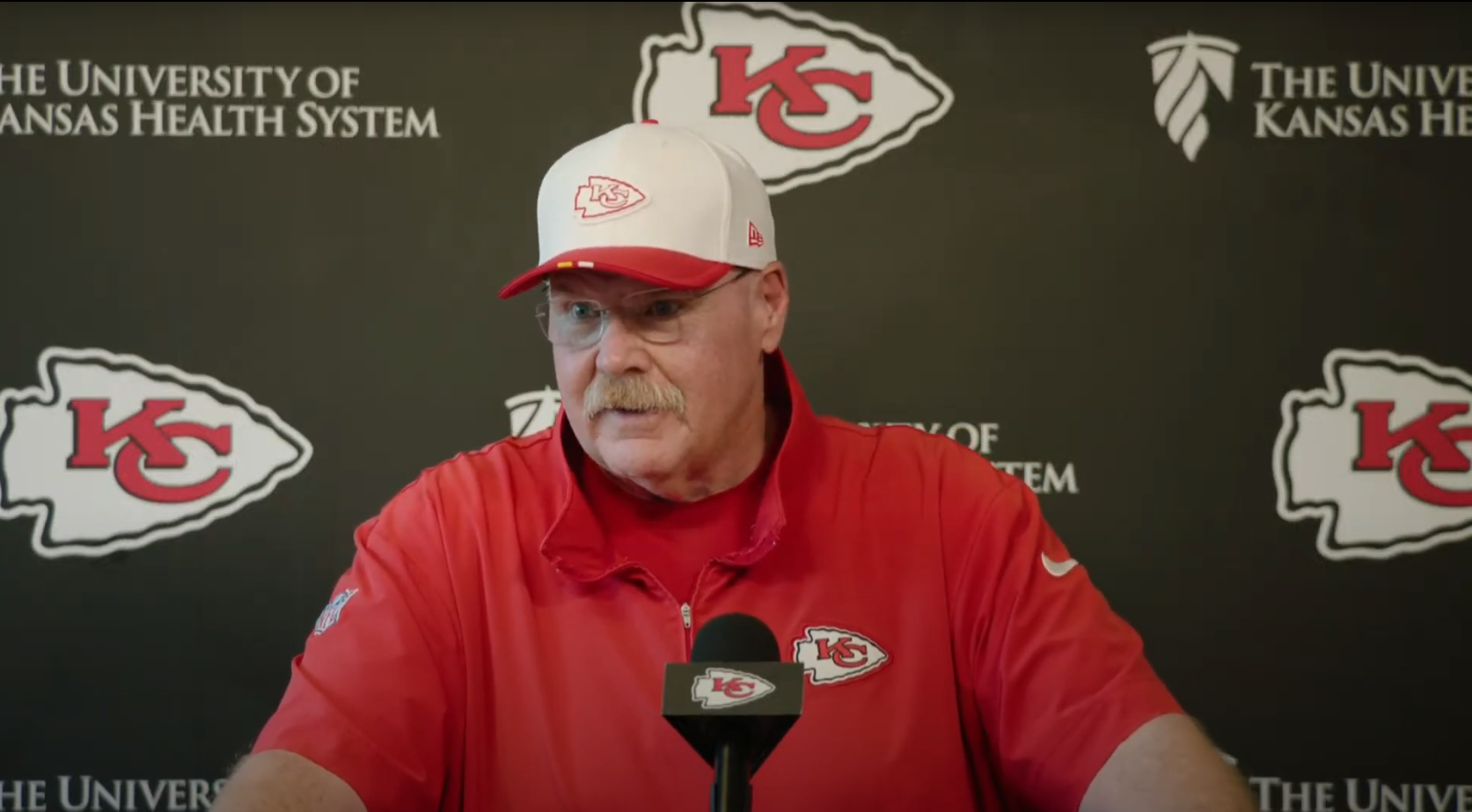 Chiefs HC Andy Reid speaks to the media after mandatory minicamp concluded on Thursday.