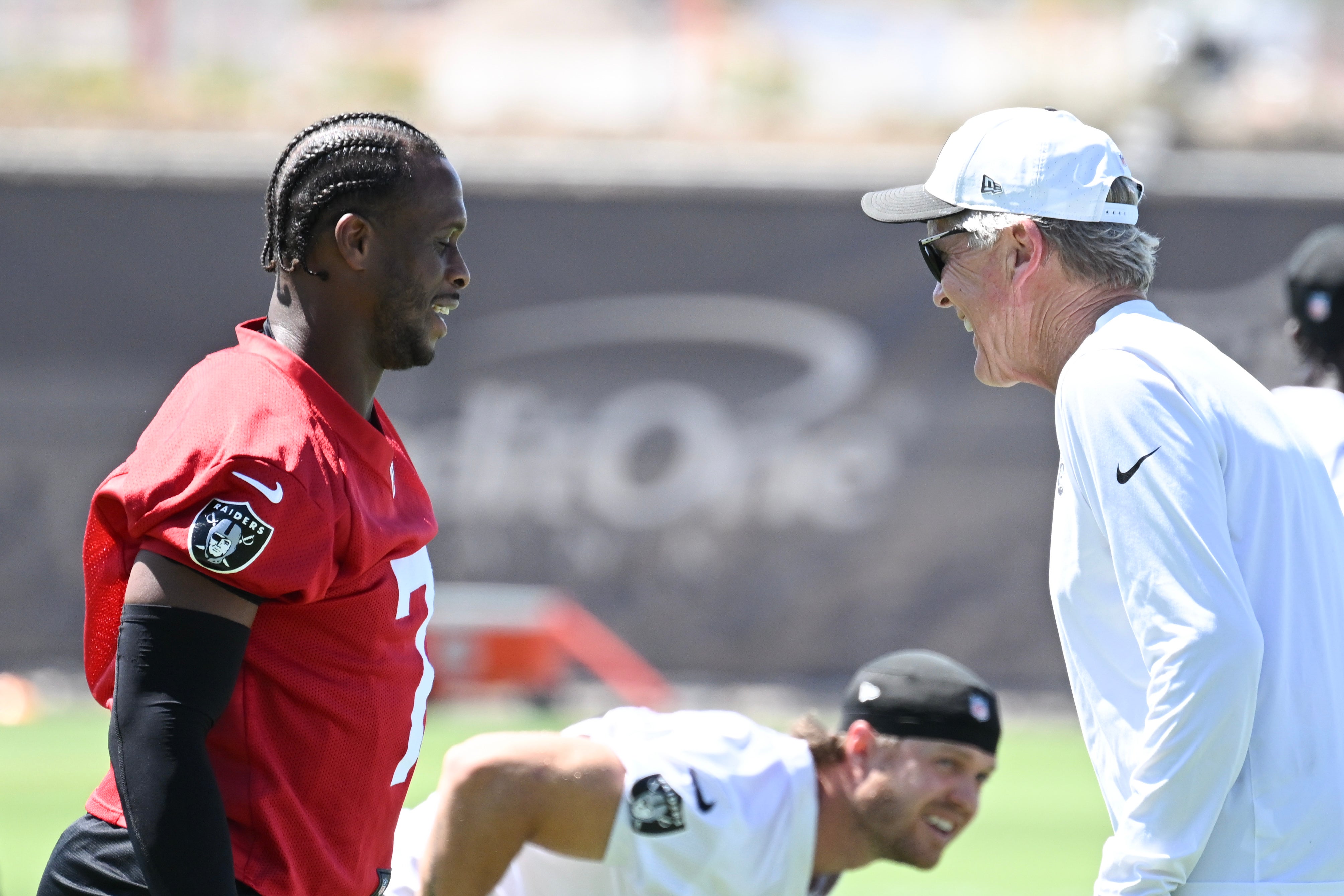 Las Vegas Raiders head coach Pete Carroll Geno Smith