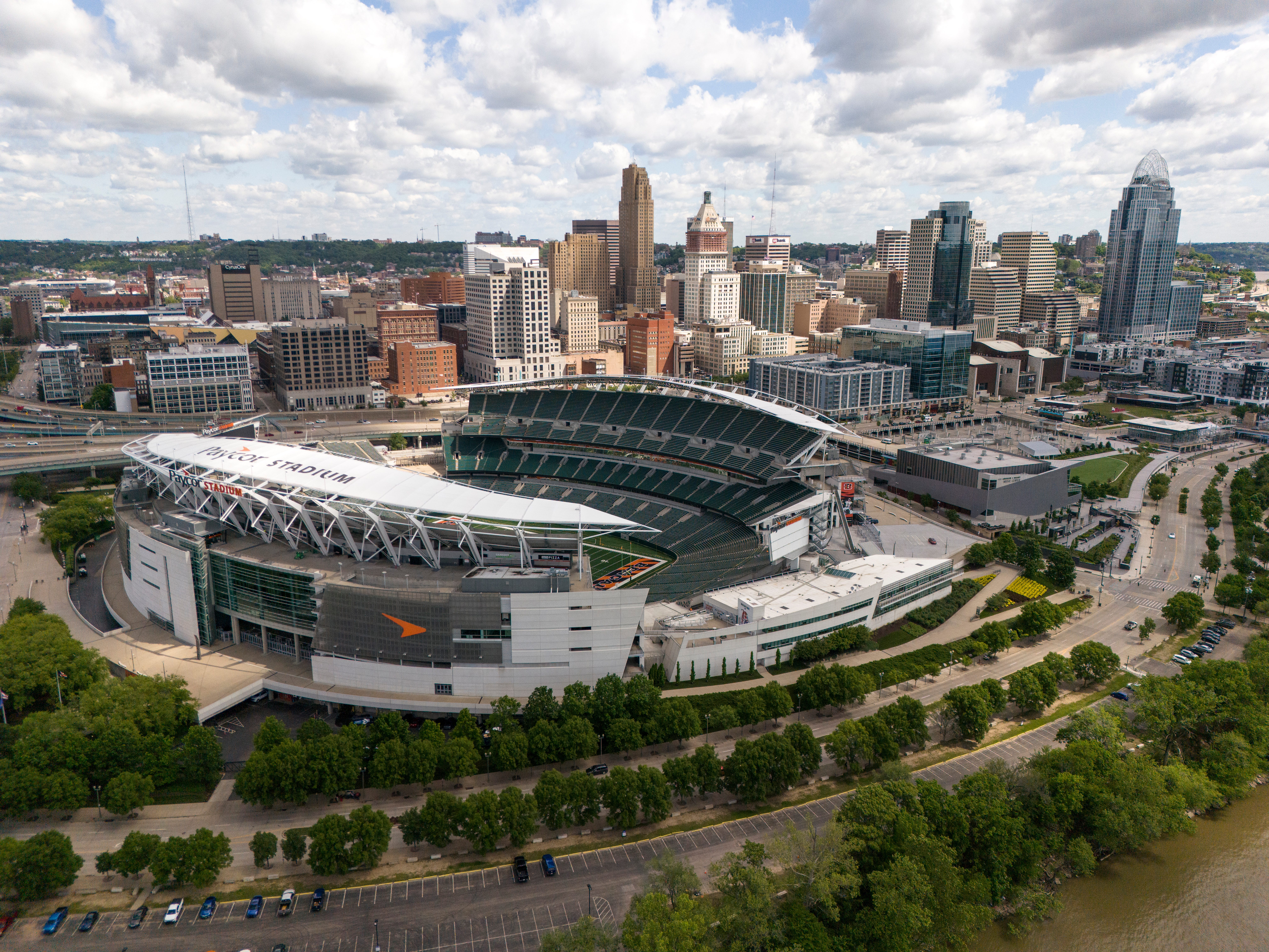 Paycor Stadium, home of the Cincinnati Bengals, in downtown Cincinnati on Friday, May 23, 2025.