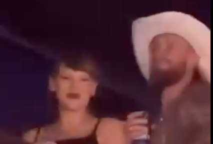 Taylor Swift and George Kittle dancing at Tight End University