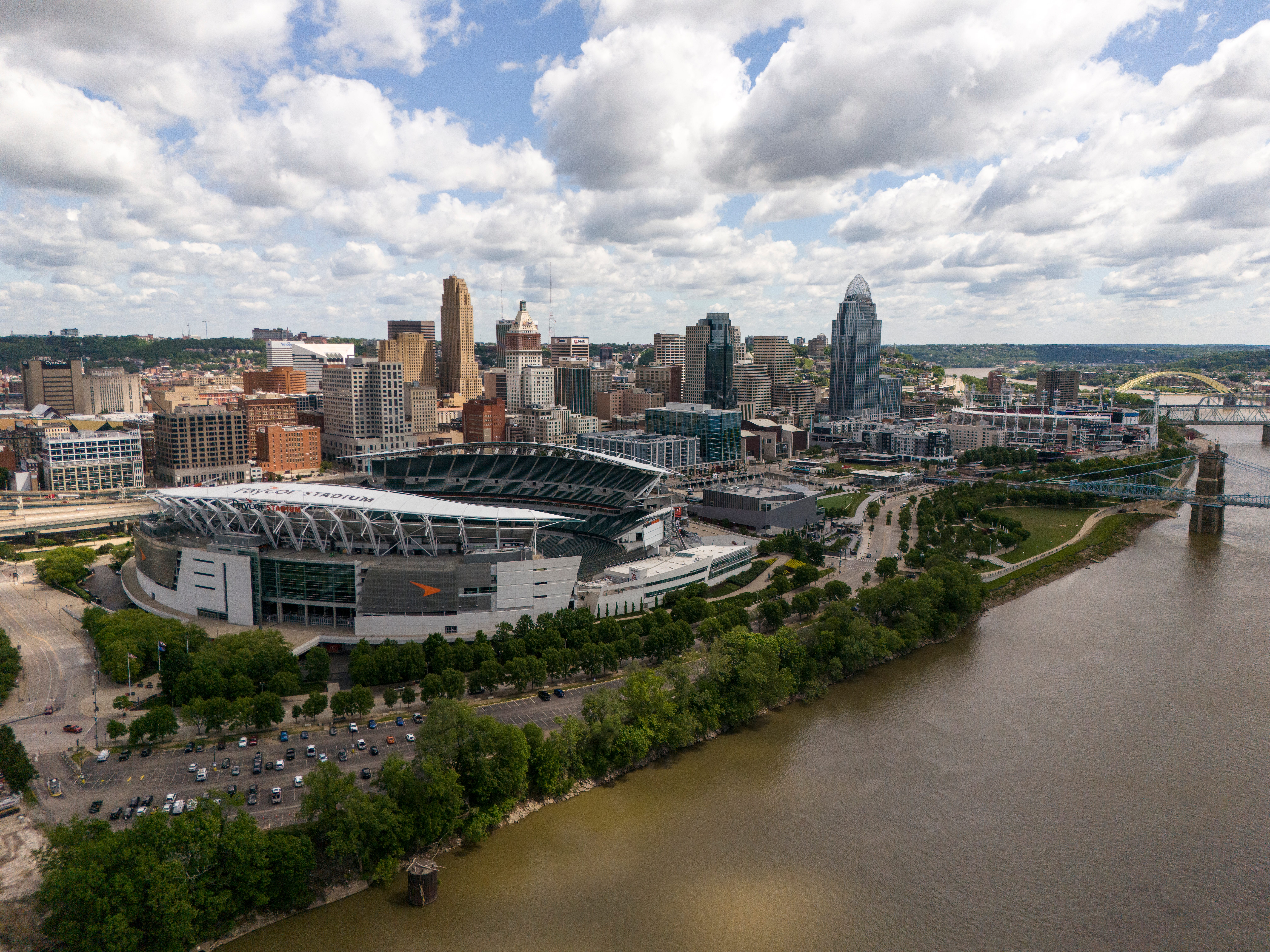 Paycor Stadium, home of the Cincinnati Bengals, in downtown Cincinnati on Friday, May 23, 2025.
