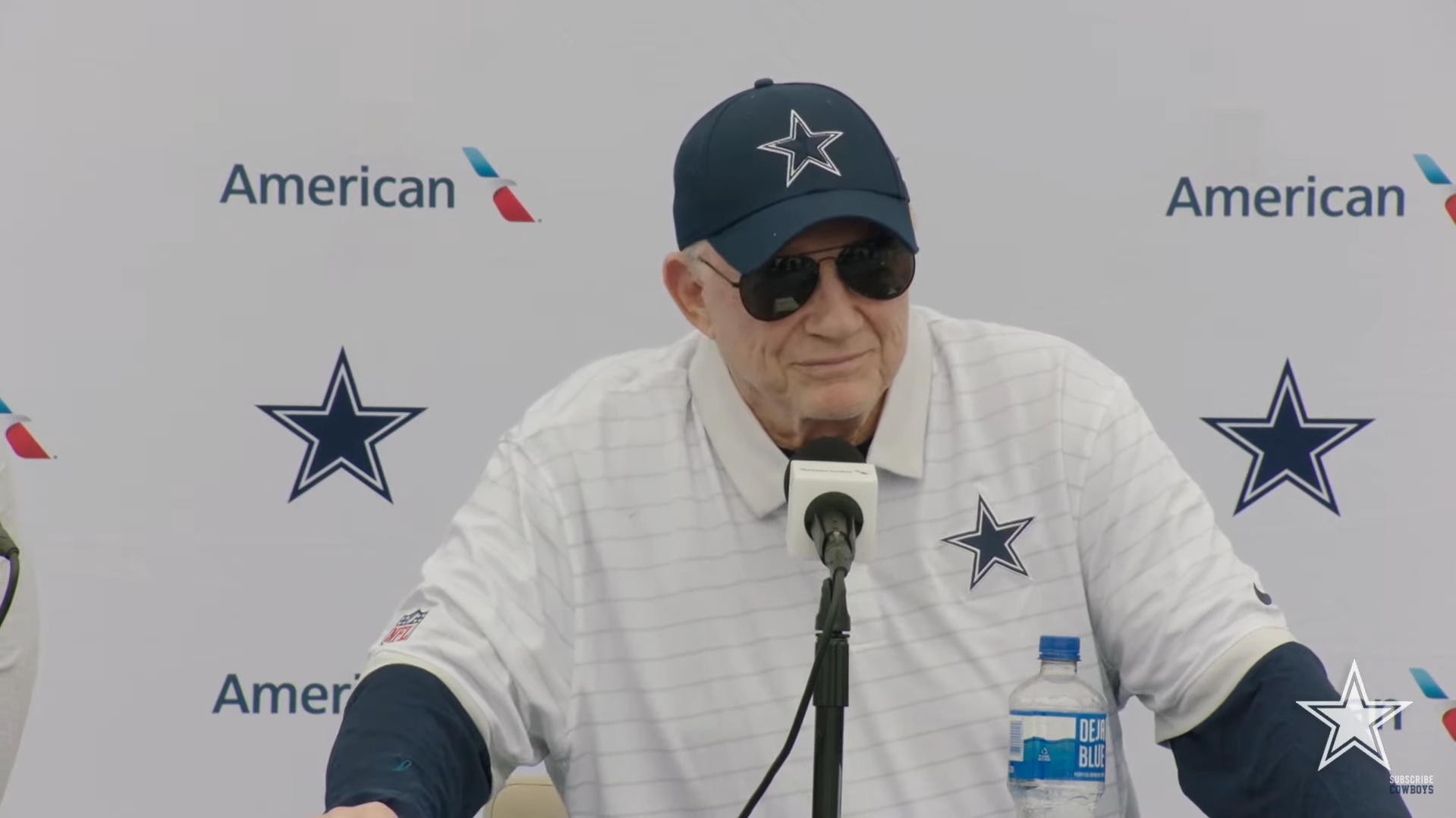 Dallas Cowboys owner and GM Jerry Jones talks team's contract problems ahead of 2025 training camp.