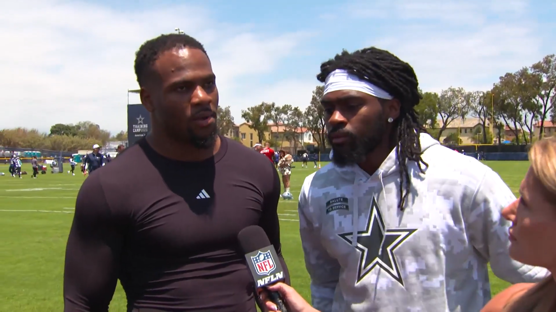 Dallas Cowboys DE Micah Parsons talks to Jane Slater from NFL Network.