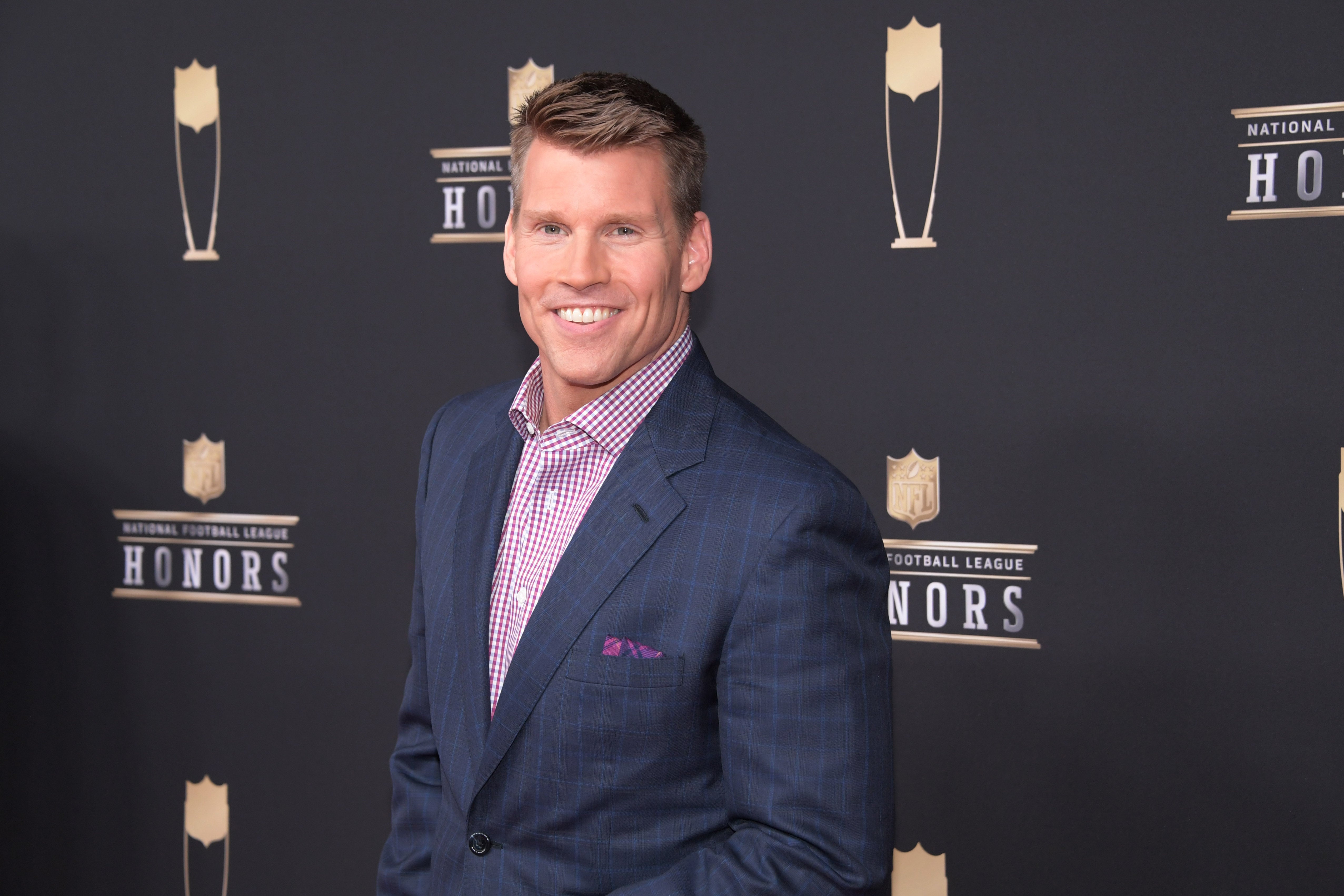 Feb 2, 2019; Atlanta, GA, USA; Scott Hanson during red carpet arrivals for the NFL Honors show at the Fox Theatre.