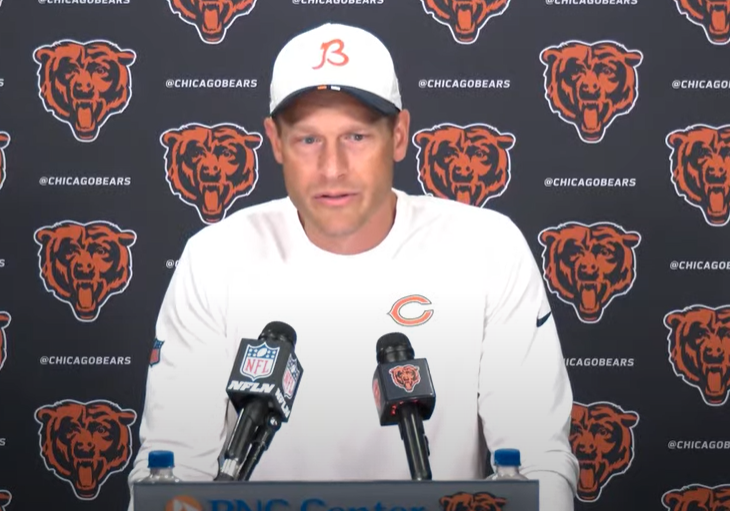 Ben Johnson speaks with reporters.