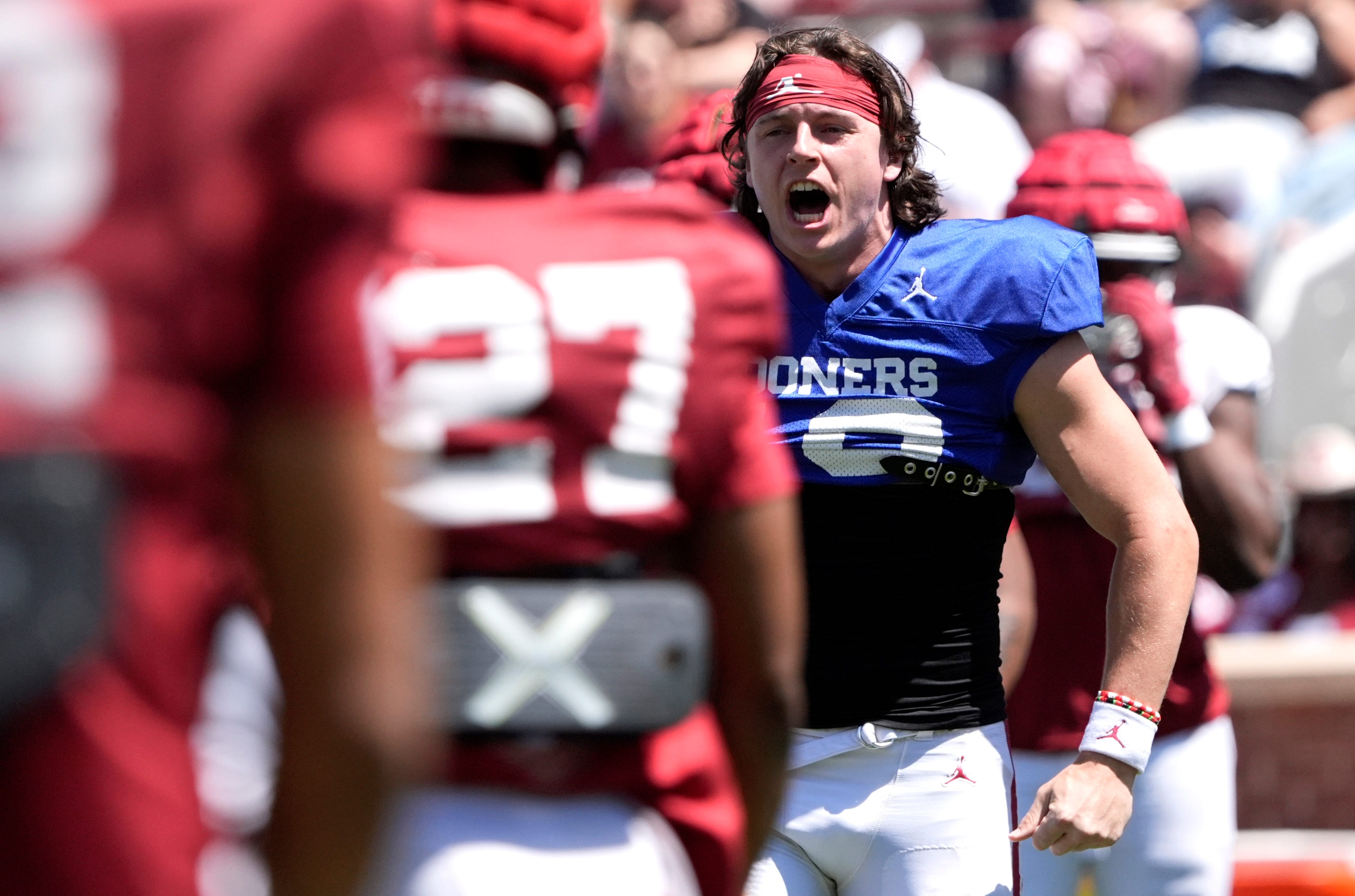 Oklahoma Sooners quarterback John Mateer