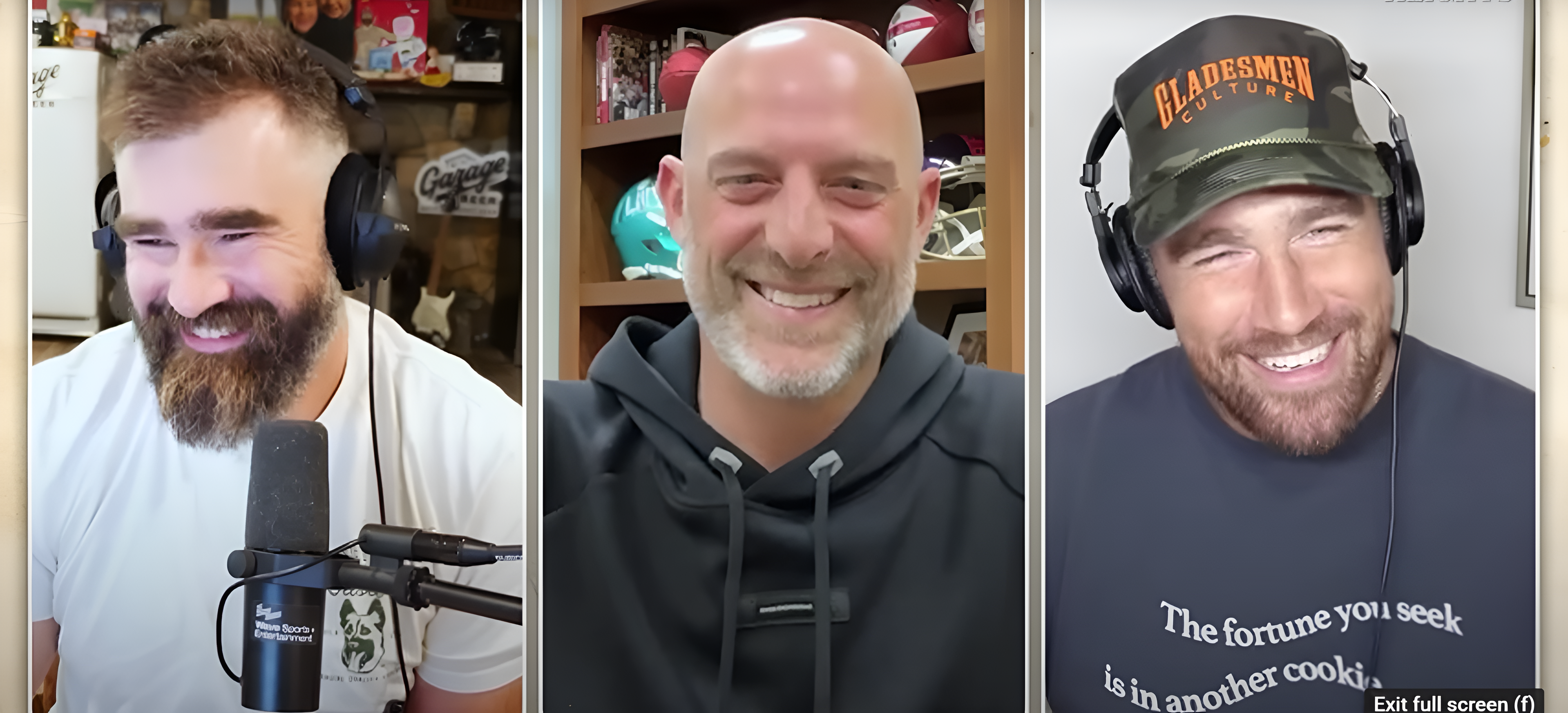 Travis Kelce, Jason Kelce, Matt Nagy New Heights Podcast
