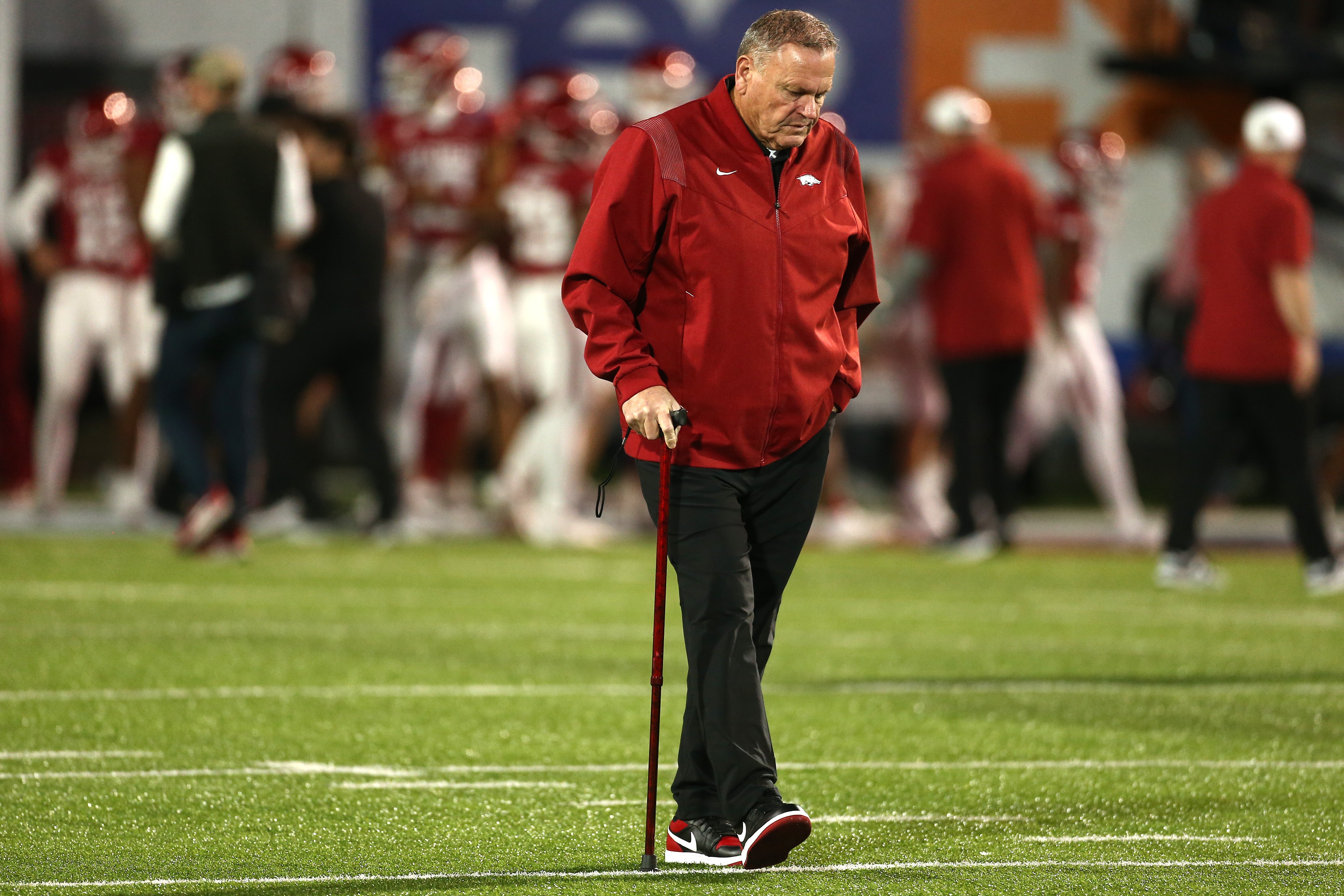 Arkansas Razorbacks head coach Sam Pittman