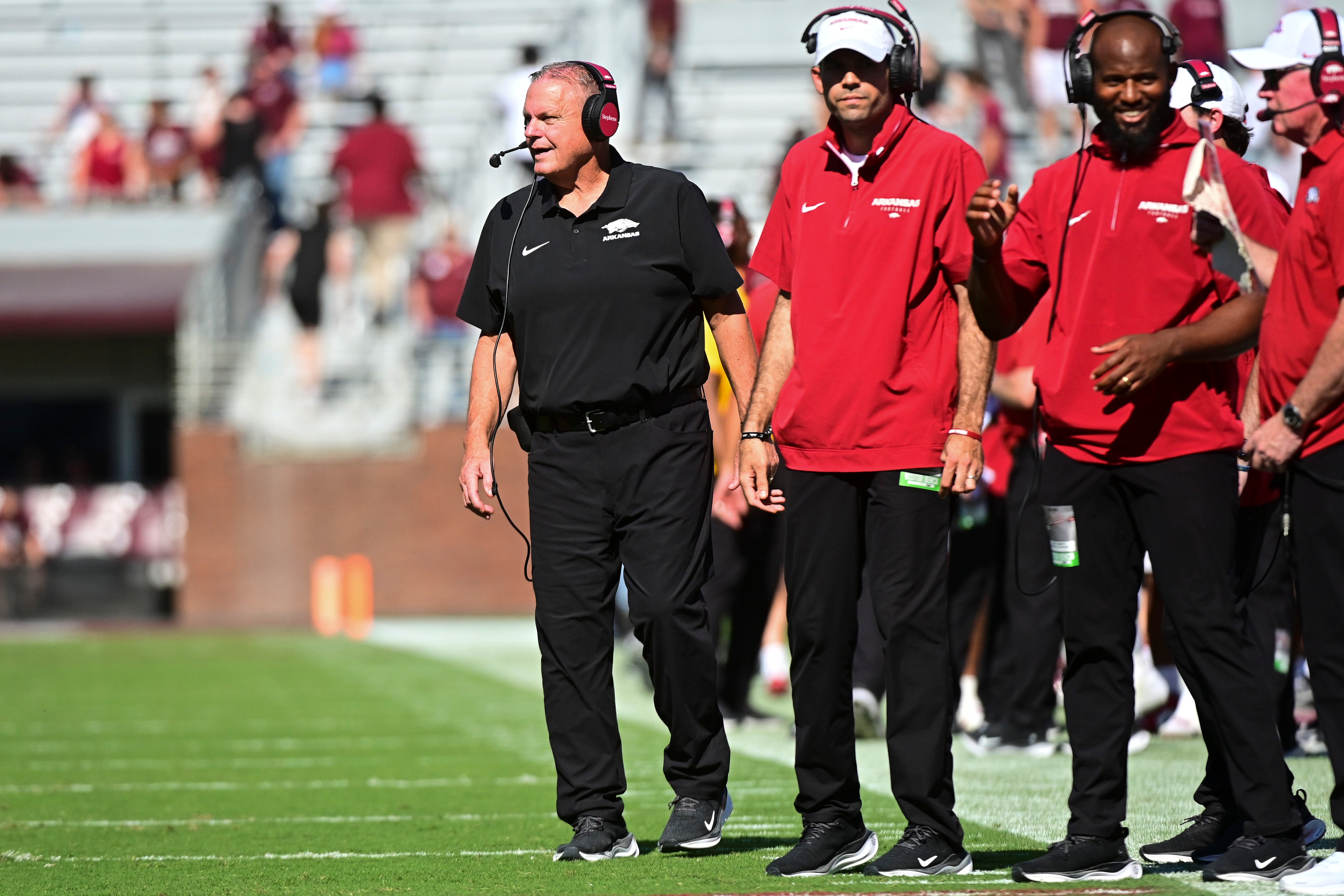 Sam Pittman Arkansas Razorbacks had coach