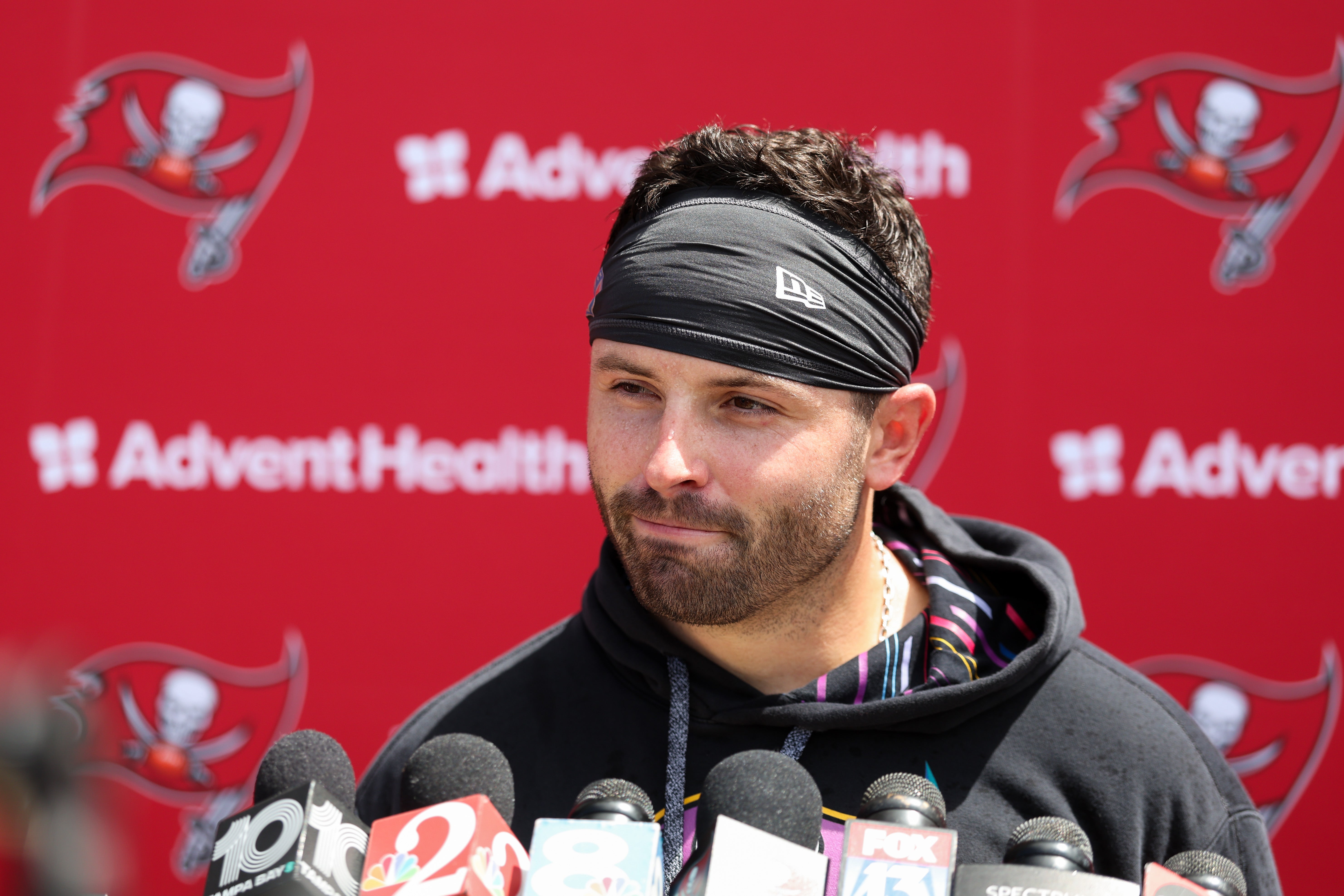 Tampa Bay Buccaneers quarterback and former Oklahoma Sooners quarterback Baker Mayfield