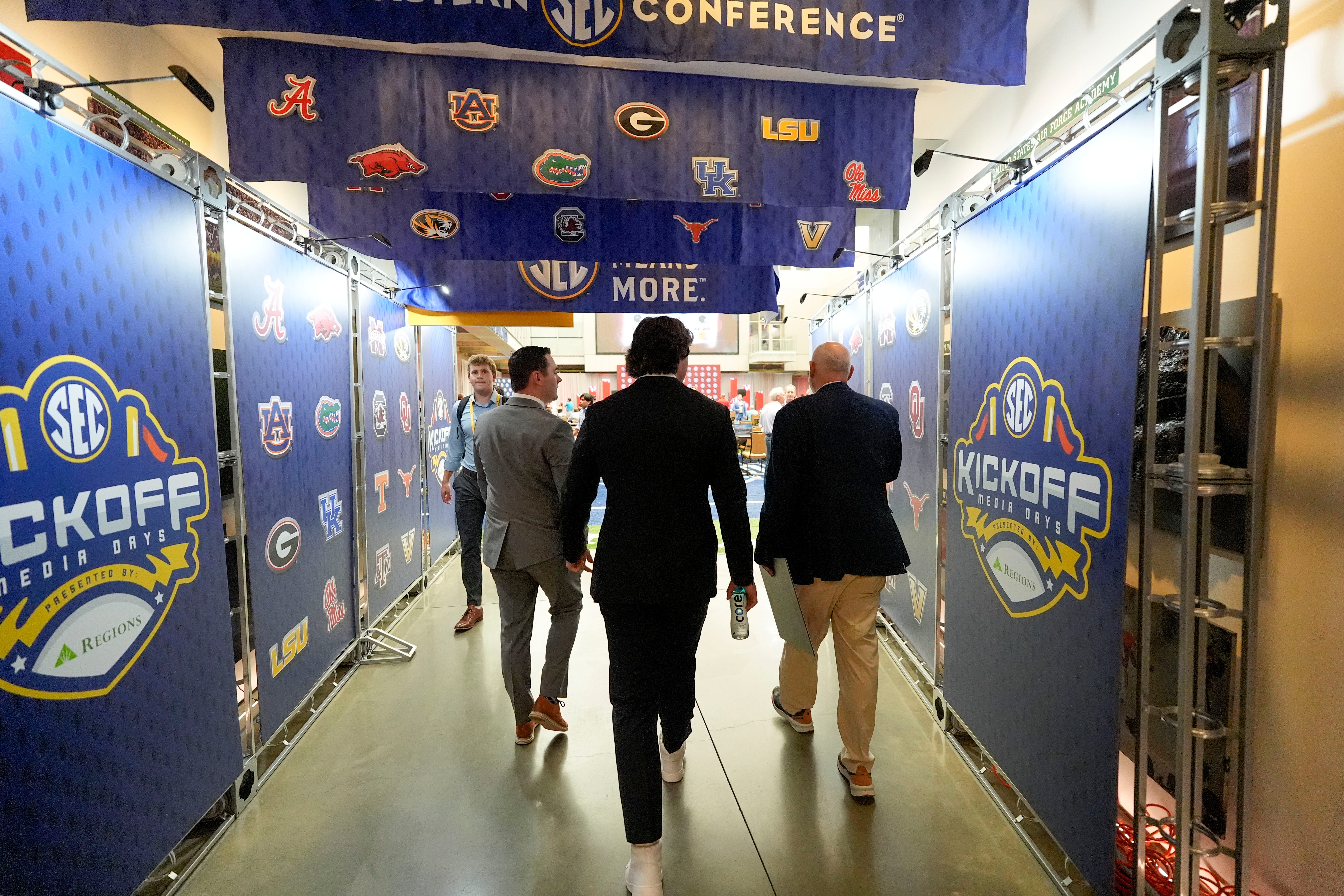 Oklahoma Sooners quarterback John Mateer at SEC Media Days